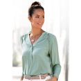 lascana blouse zonder sluiting met 3-4-mouwen groen