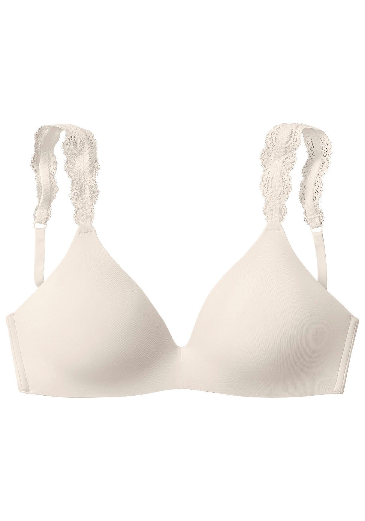 Lascana Push-up-bh zonder beugel met prachtige kantbanden, lingerie