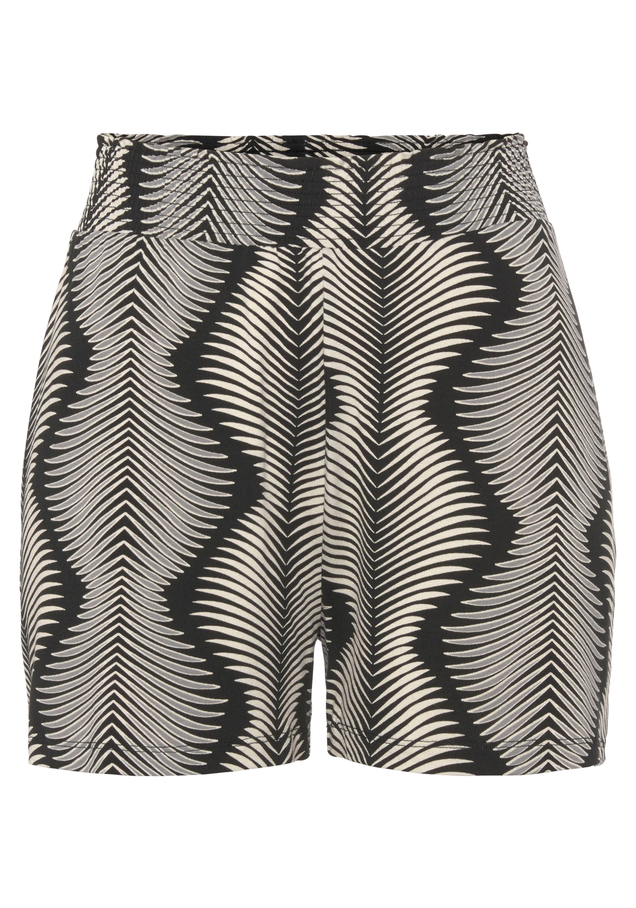 Lascana Pyjamashort met modieus hoge taille