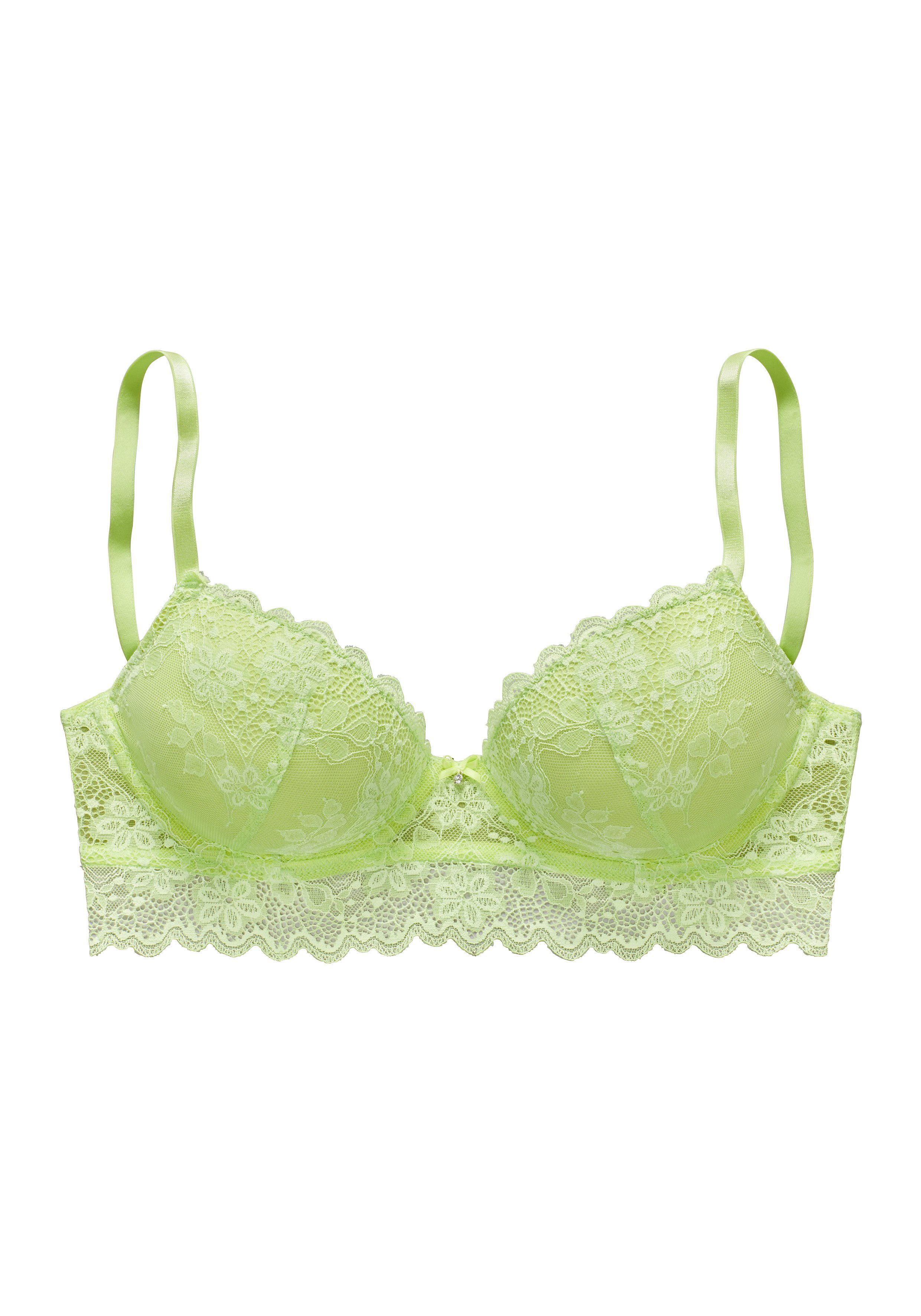 Vivance Push-up-bh van jacquardkant in lichte lange vorm, sexy lingerie