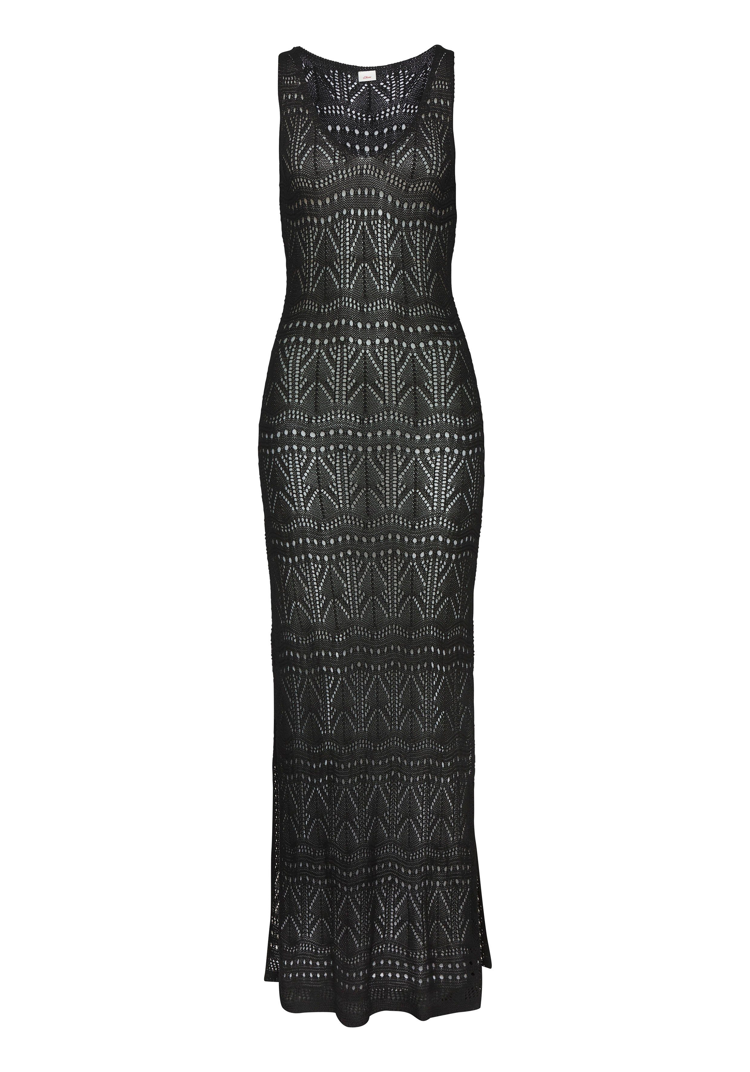 s.Oliver RED LABEL Beachwear Gebreide jurk in maxi lengte