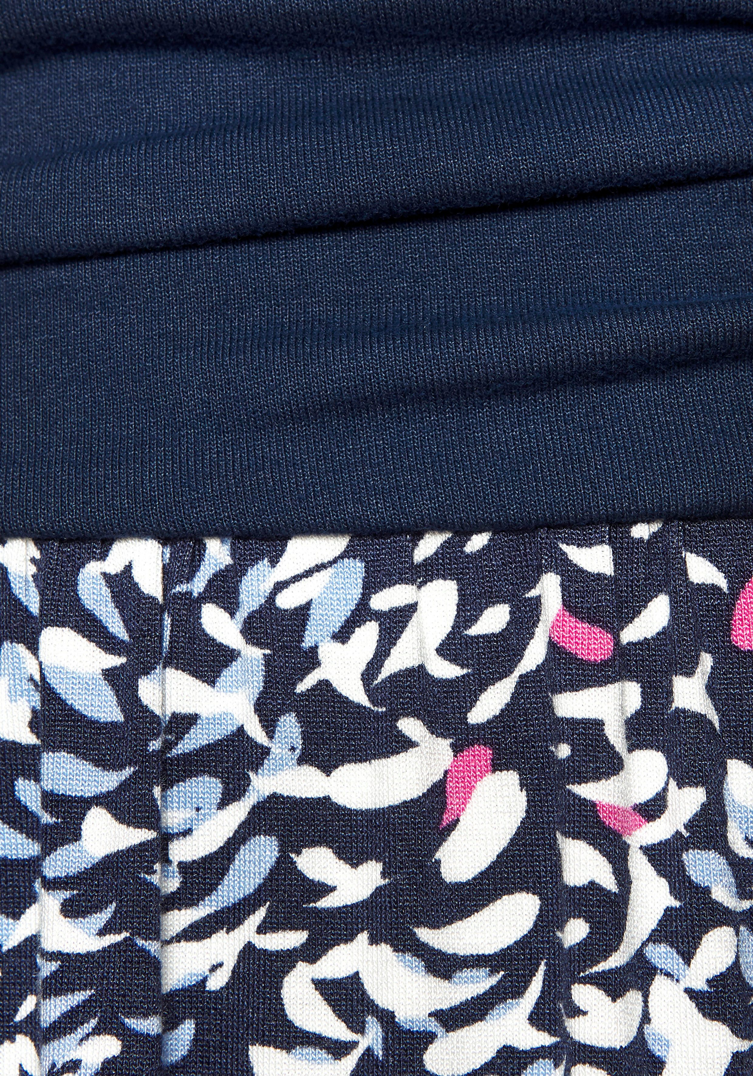 Vivance Maxi-jurk met smal bovenstuk en zakken, strandjurk, alloverprint