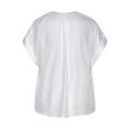 vivance blouse met korte mouwen in losjes vallend model wit