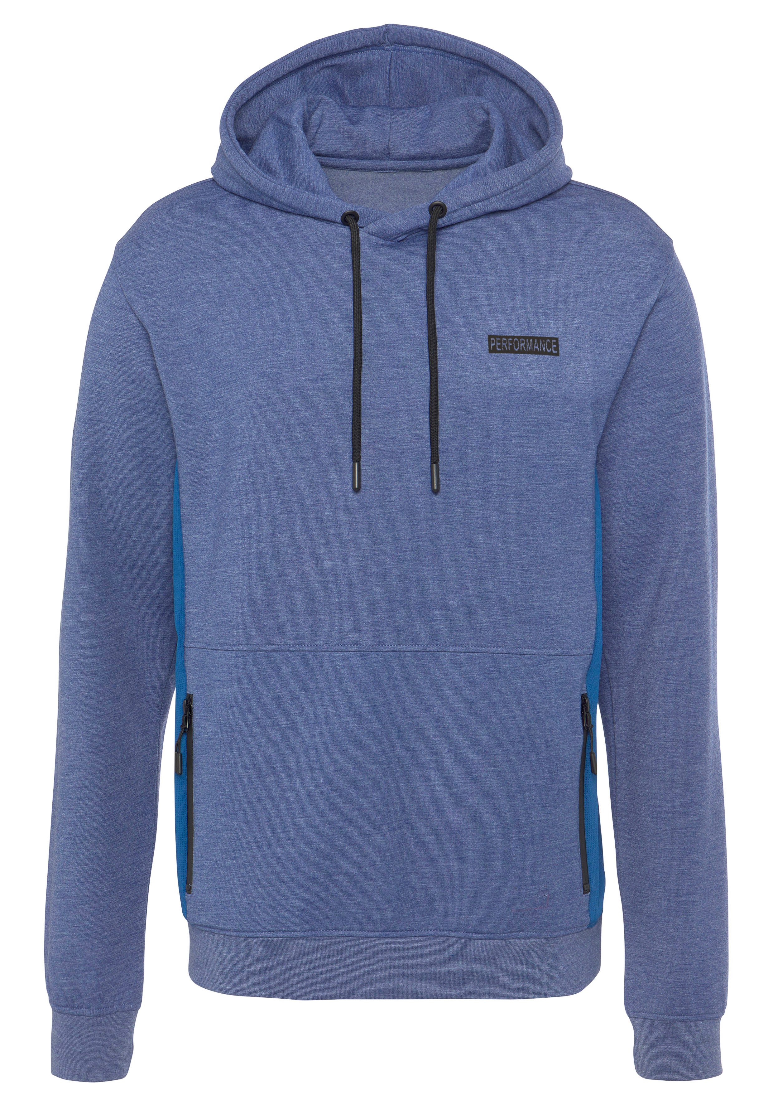 AUTHENTIC LE JOGGER Capuchontrui - Sport-Hoodie gemêleerde look, met ritszak