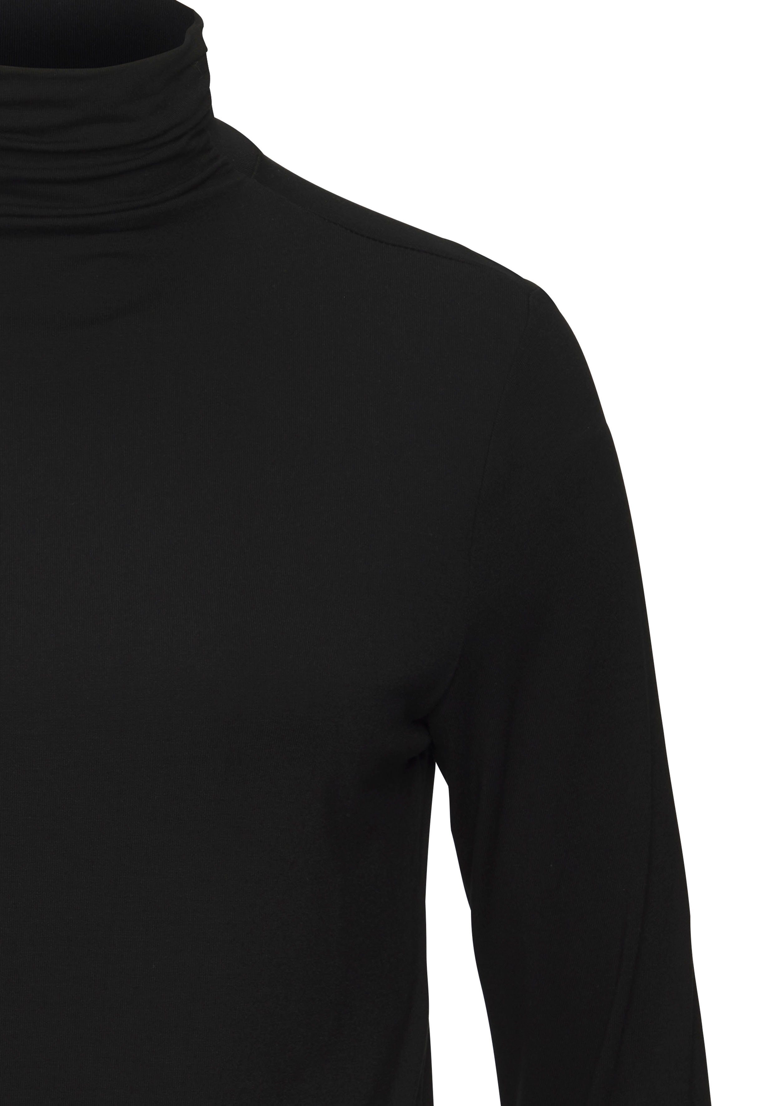 Lascana Shirt met staande kraag Van zachte viscose-stretch van zachte viscosekwaliteit