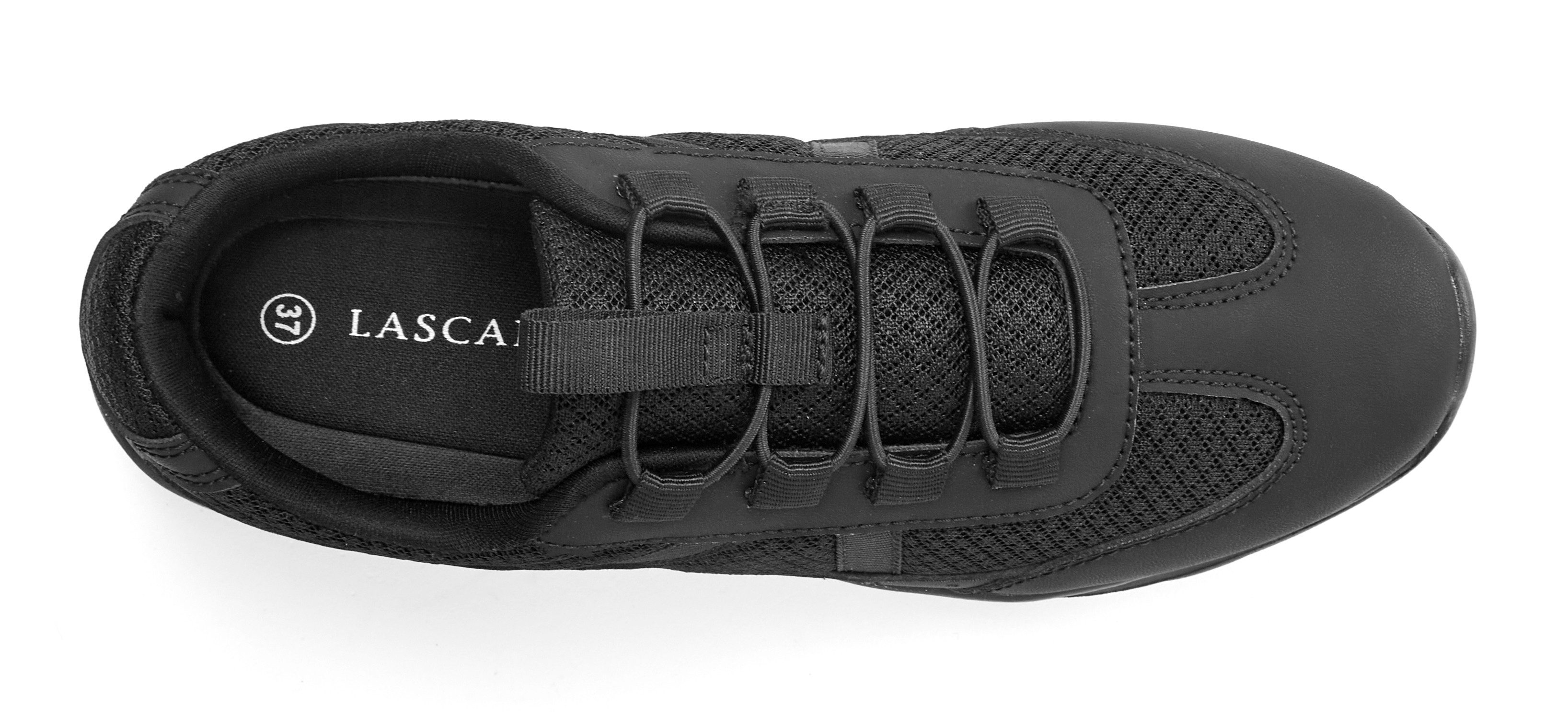 Lascana Sneakers Slip-On vrijetijdsschoen, lage schoen met elastische veters VEGAN