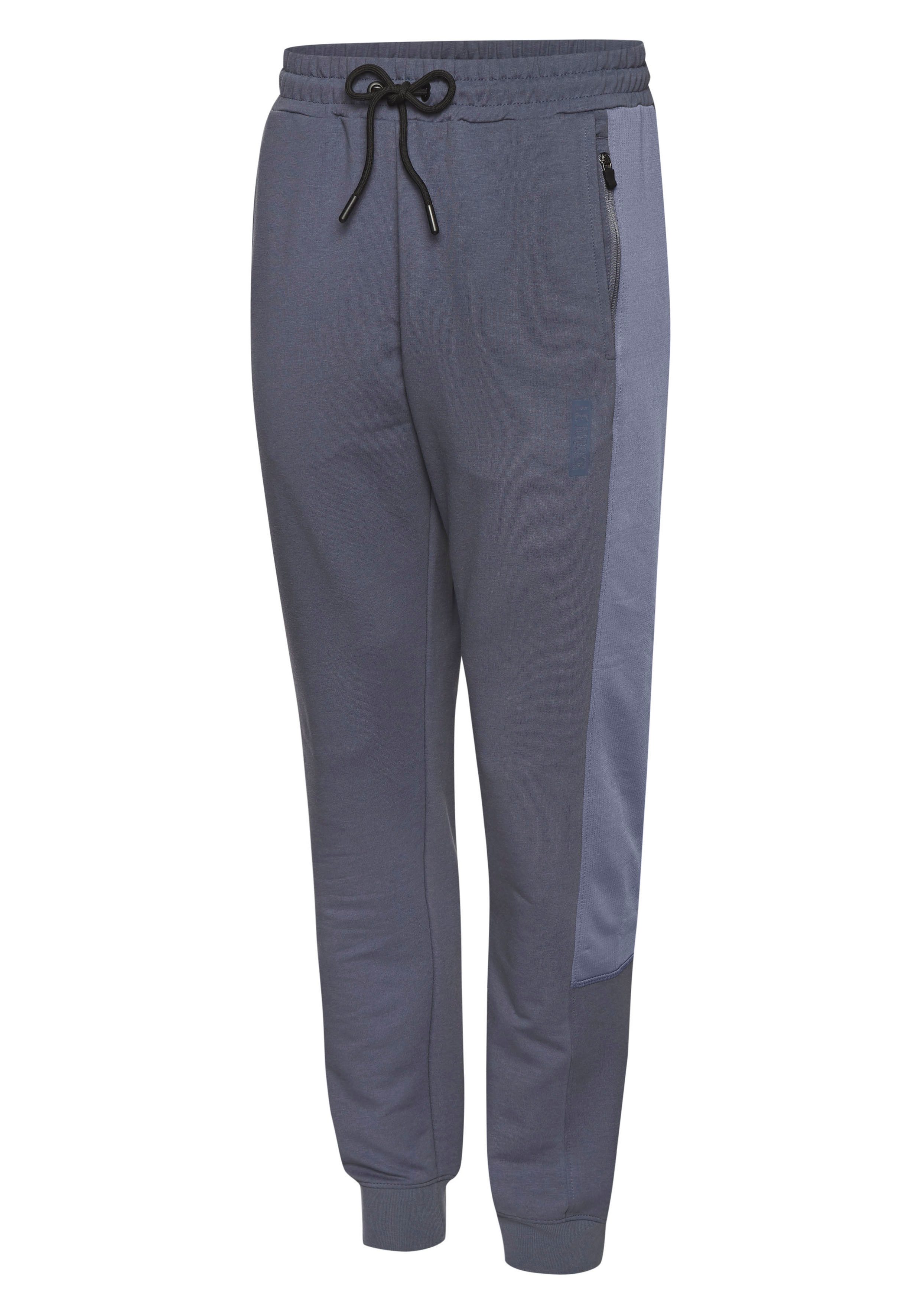 le jogger® Sweatpants met gekleurde inzet en ritszakken