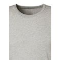 h.i.s shirt met lange mouwen gemaakt van katoen (set van 2) grijs