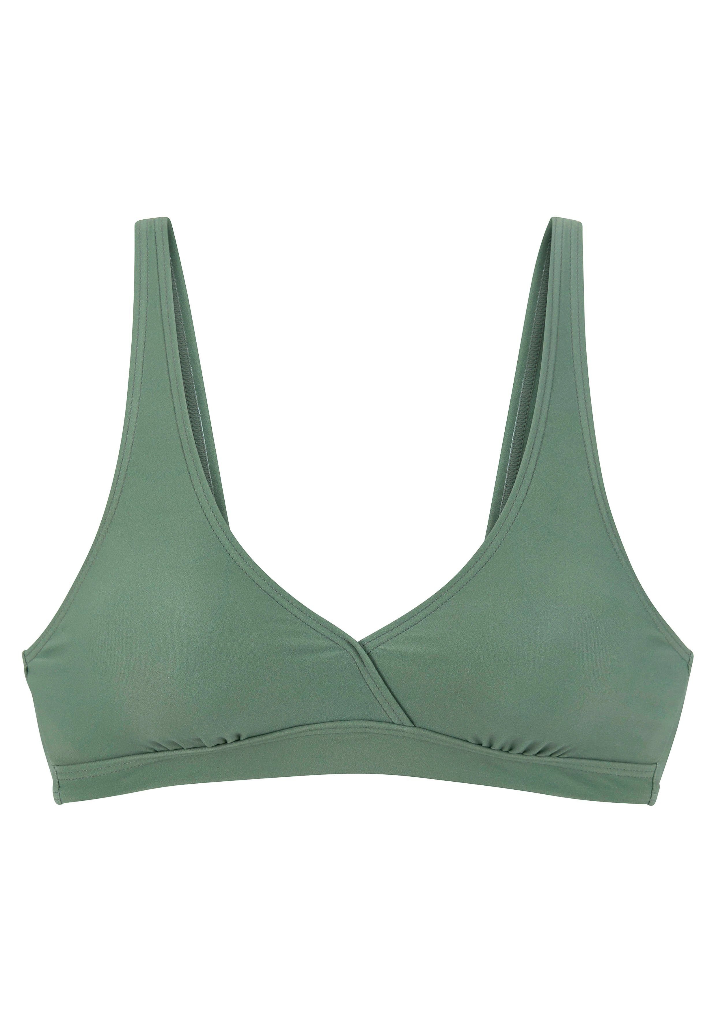lascana triangel-bikinitop lolo in bralettemodel groen