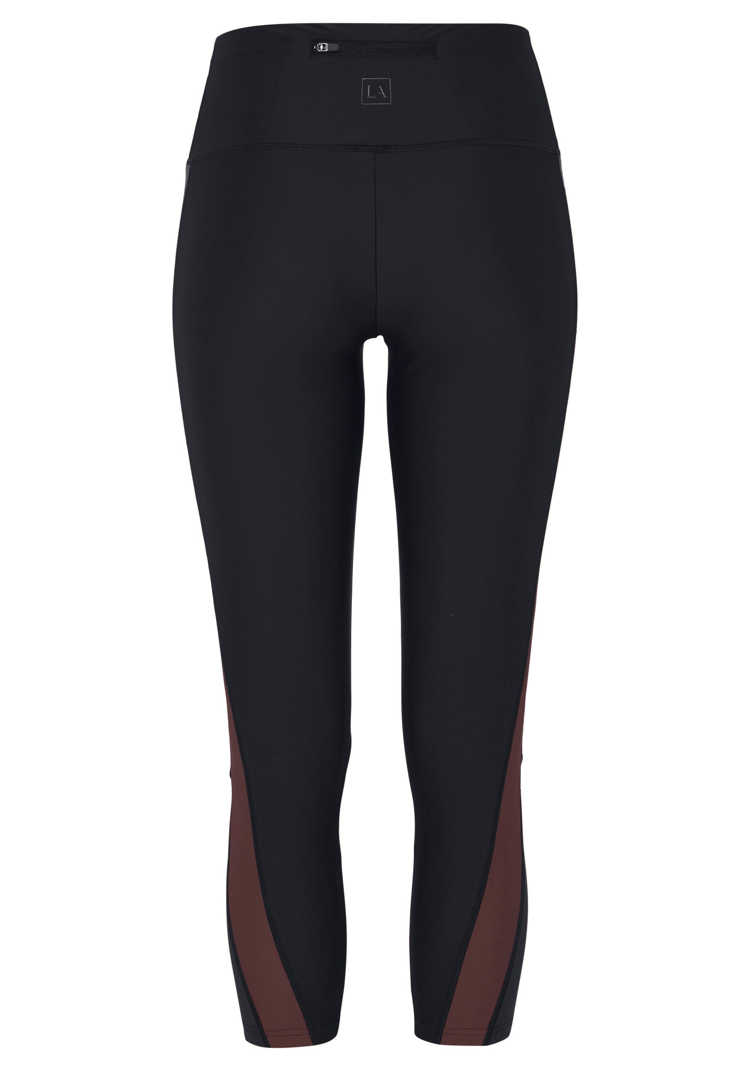 active by Lascana 7/8 legging met netinzetten