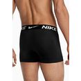nike underwear functionele boxershort trunk 3pk in zachte microvezelkwaliteit (3 stuks) zwart