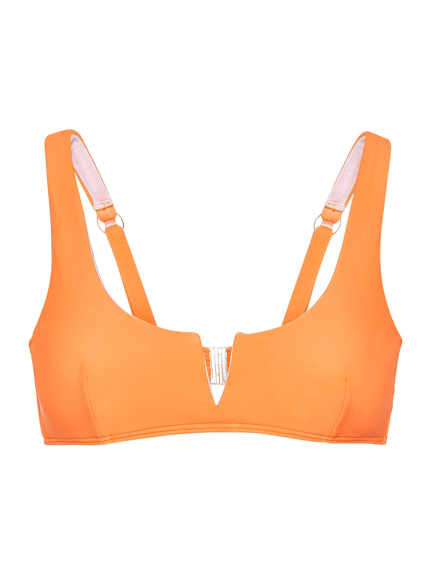 LSCN by LASCANA Bustierbikinitop GINA met v-hals aan de voorkant bikini tops maat D D oranje