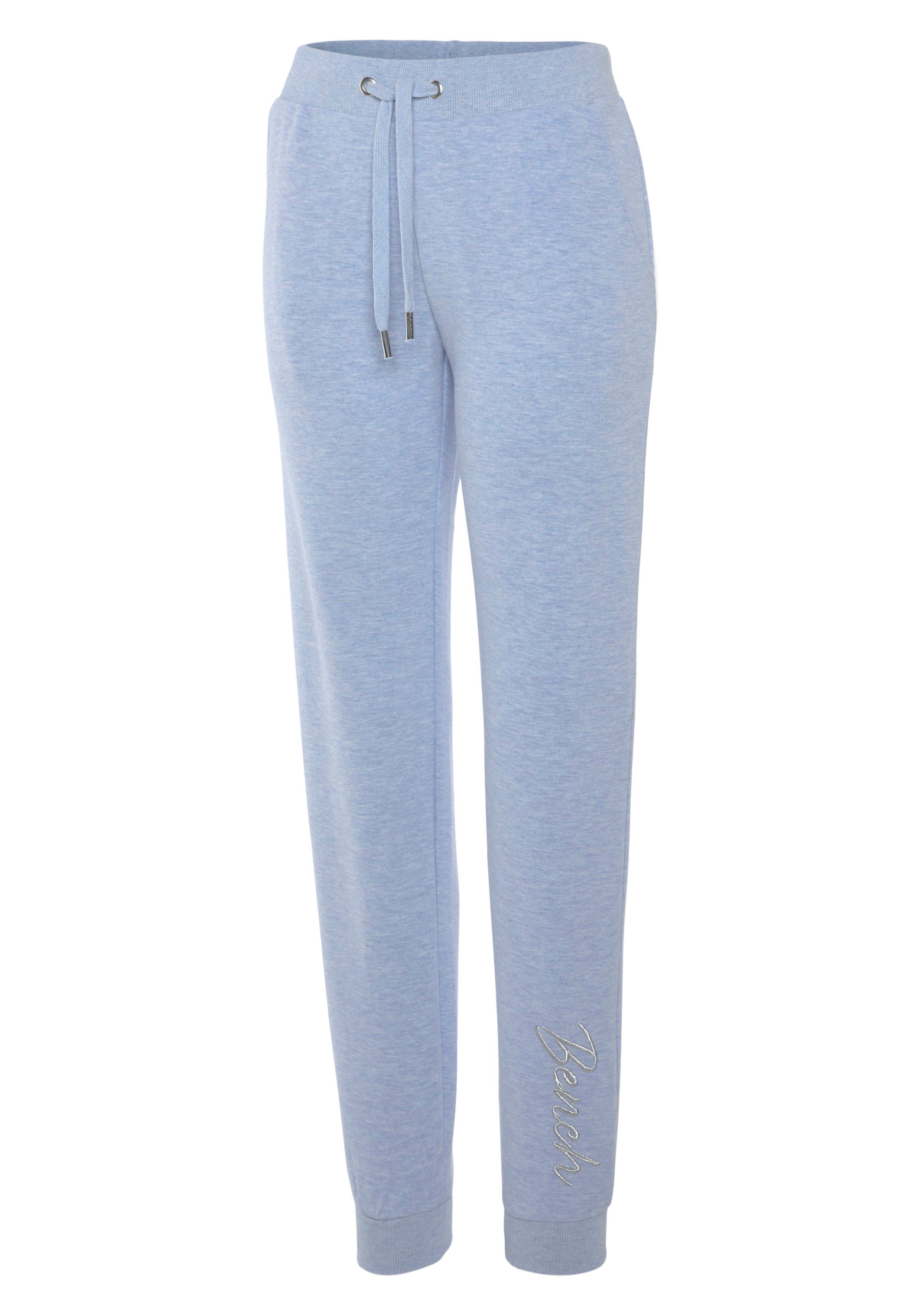 Bench. Loungewear Relaxbroek -loungebroek, sweatbroek met glanzende logo-borduurwerk, loungewear, loungepak