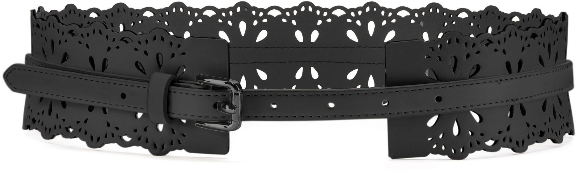 Lascana Tailleriem Cut-out riem met trendy cut-outs, riem voor jurk & overall, buikriem