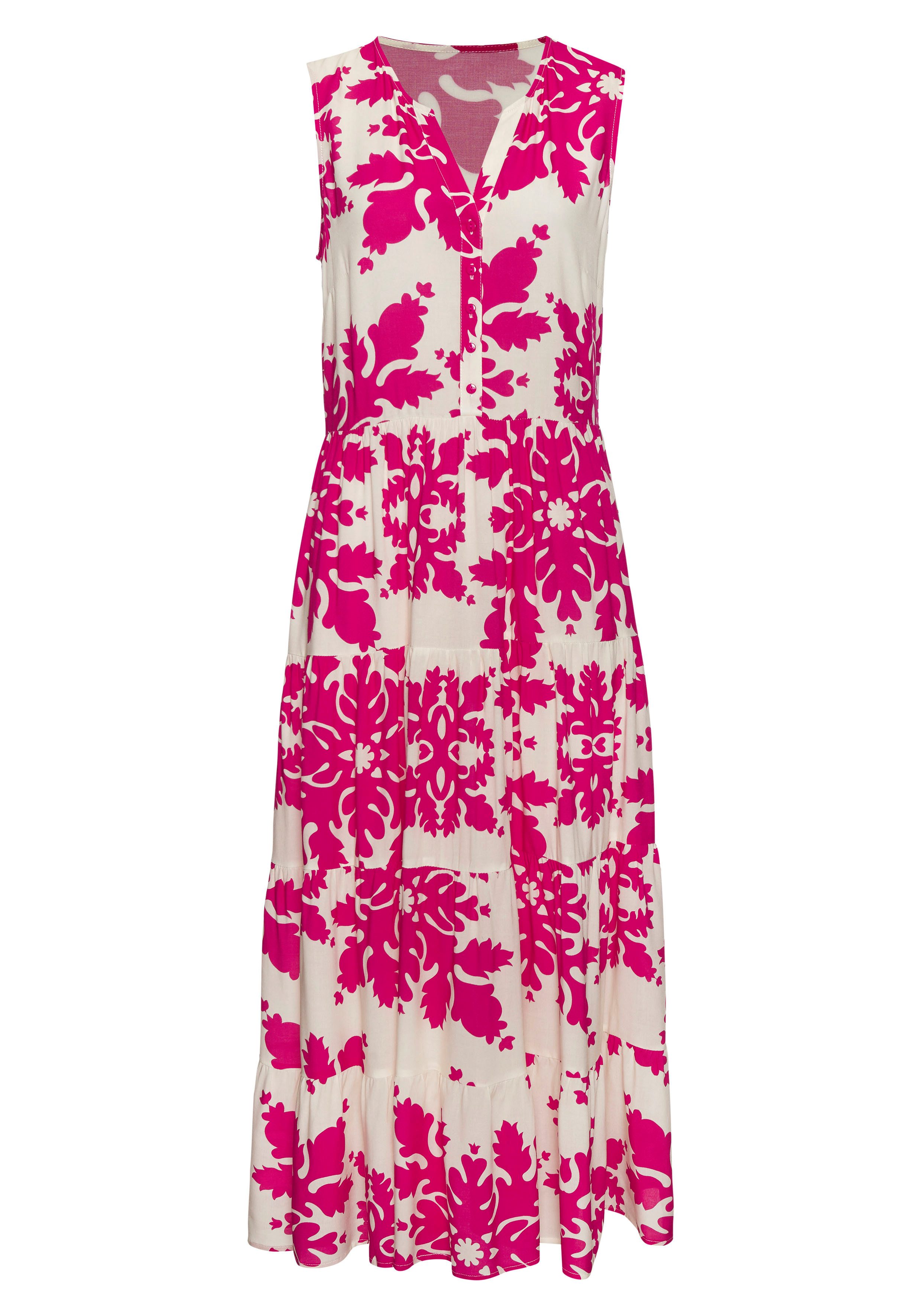 Vivance Maxi-jurk met volants, zomerjurk