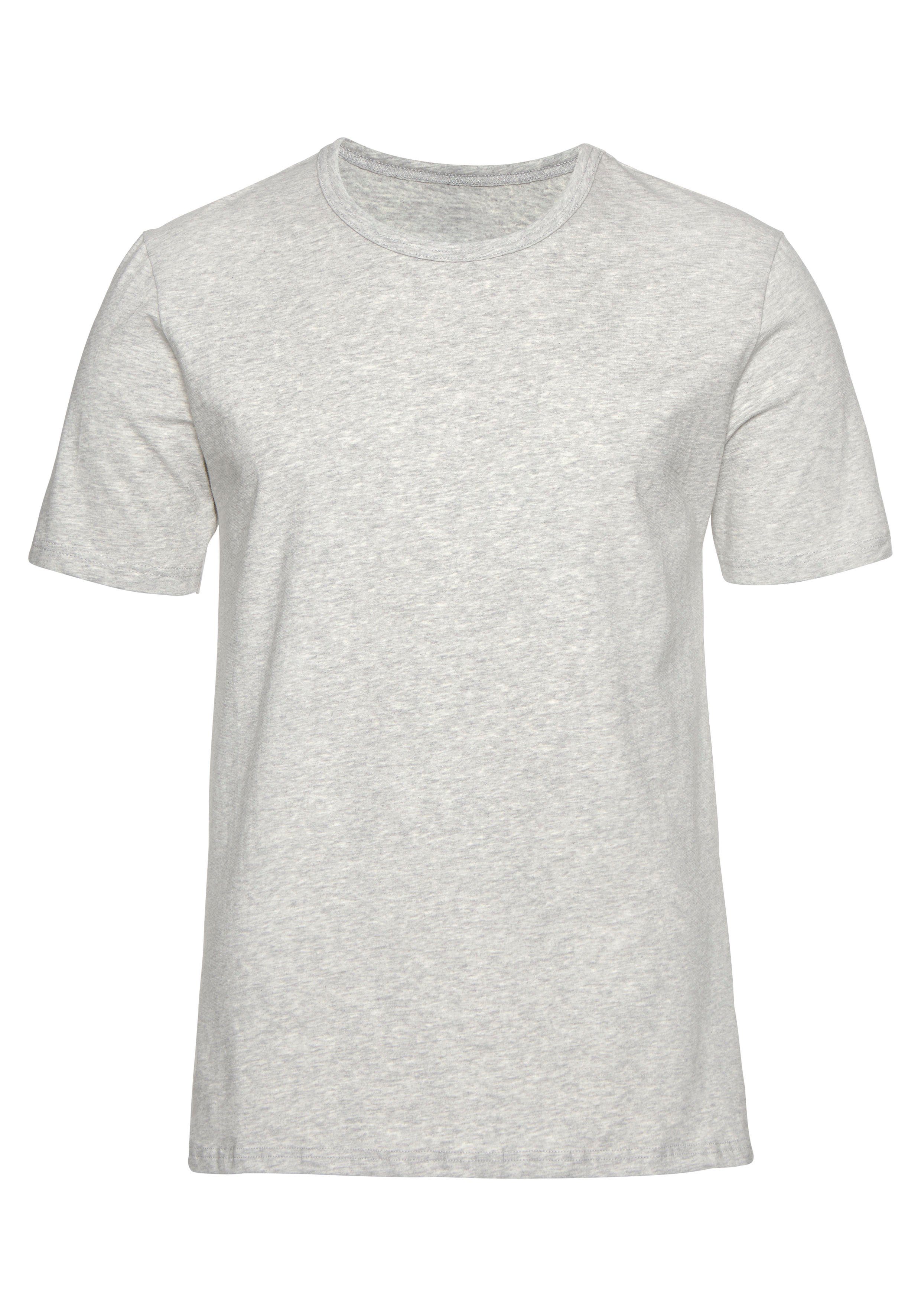 H.I.S T-shirt met ronde hals perfect als ondershirt (2-delig, Set van 2)