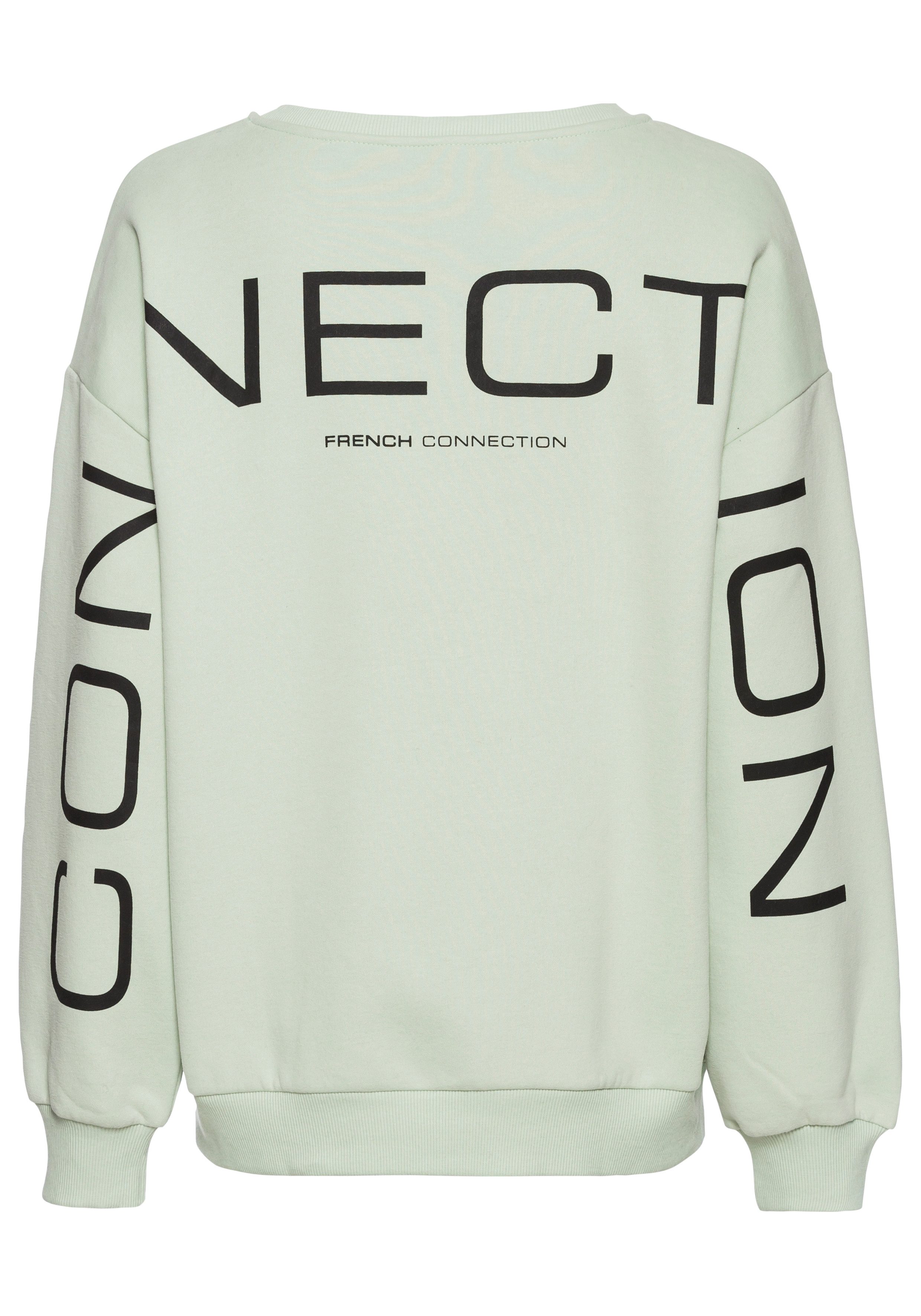 French Connection Sweatshirt met grote logoprint op de rug