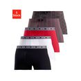 h.i.s boxershort van katoen-stretch (5 stuks) rood