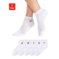 h.i.s korte sokken sportief, met motiefborduursel (5 paar) wit