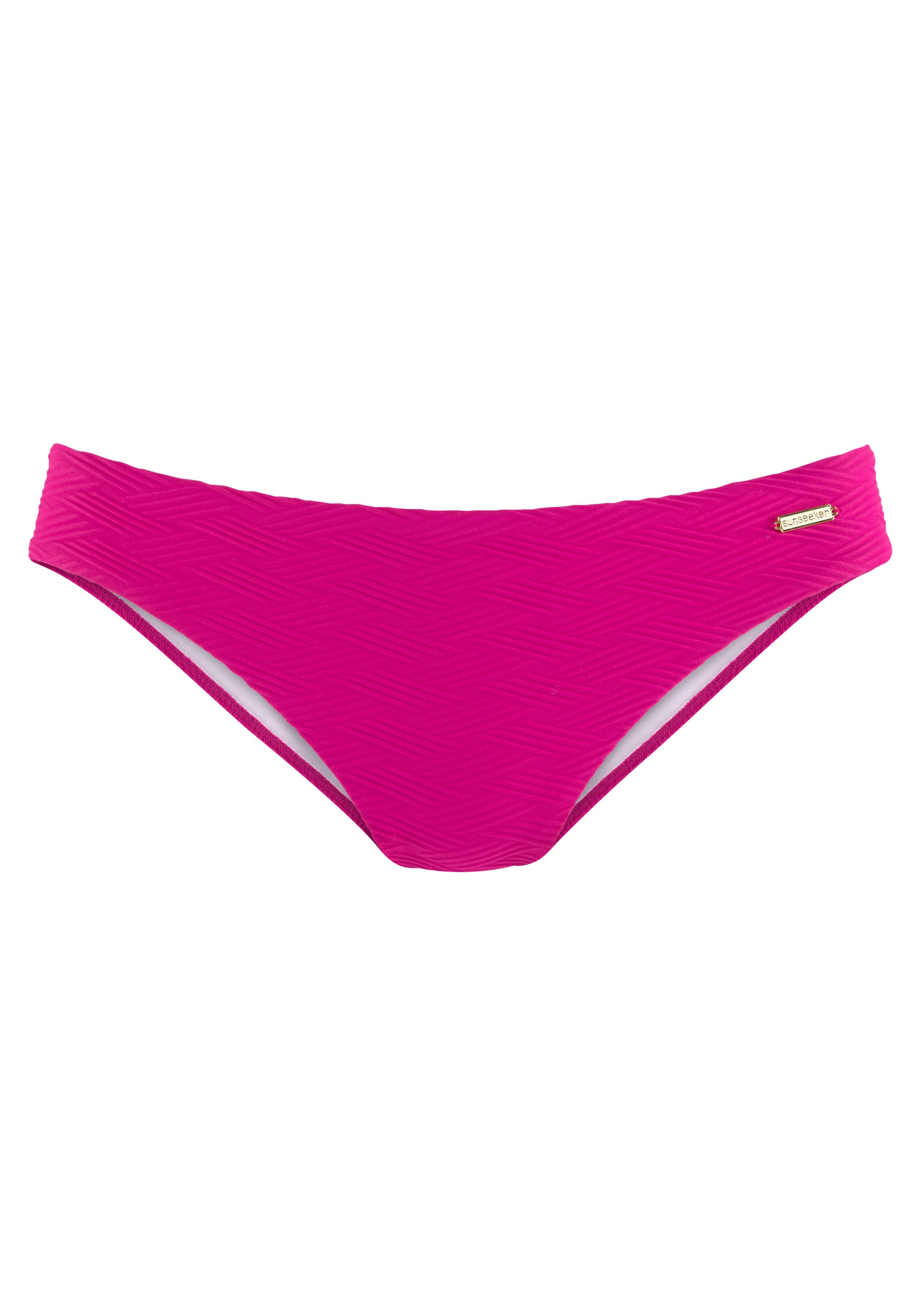 Sunseeker Bikinibroekje Loretta met structuurpatroon bikini broekjes maat 38 roze