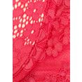 s.oliver red label beachwear push-up-bh lienne met gebloemde kanten details roze