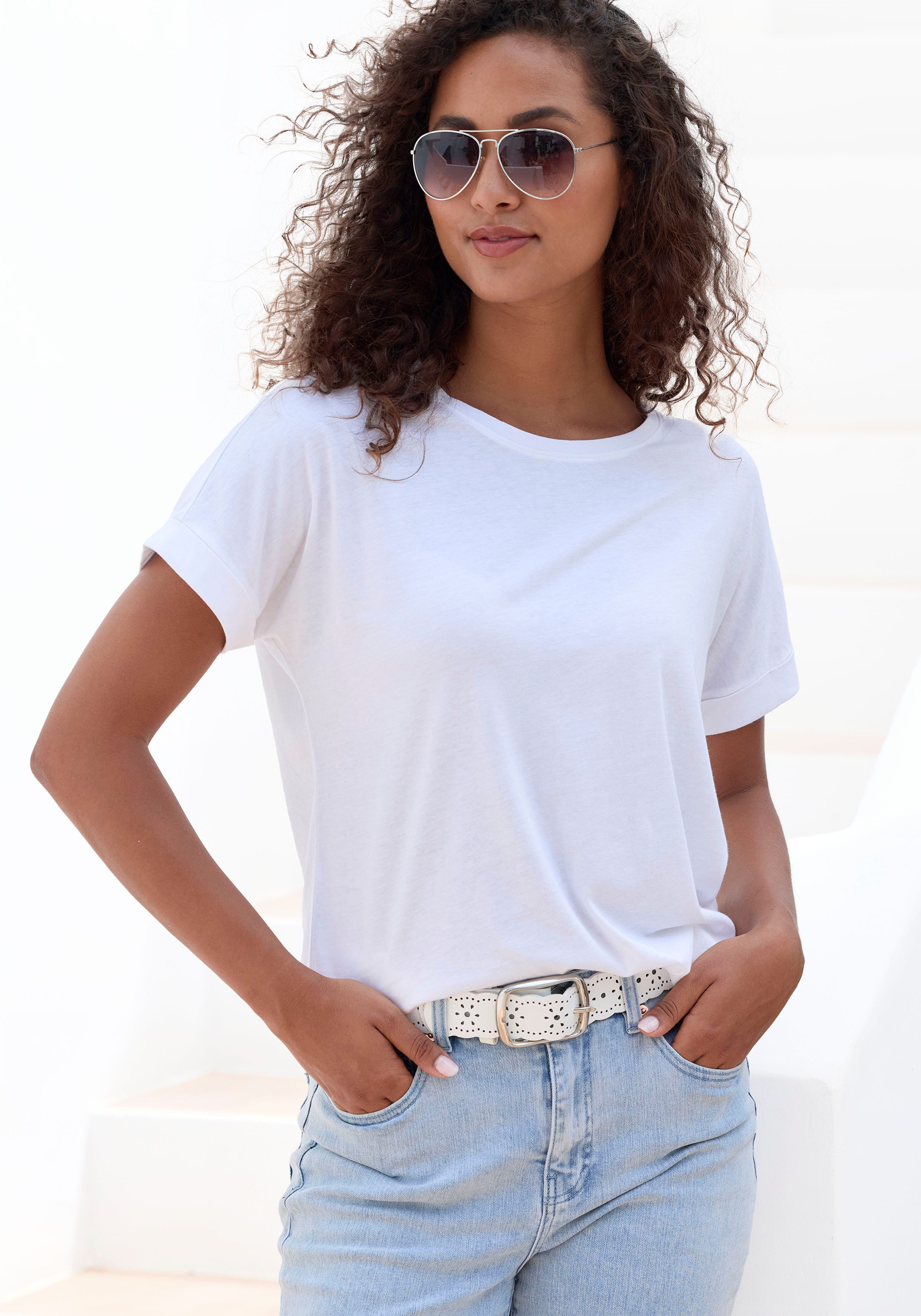 Copenhagen Studios T-shirt Met subtiele logoprint achteraan van zachte jersey kwaliteit met biologische katoen