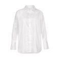 lascana overhemdblouse achter langer geknipt wit
