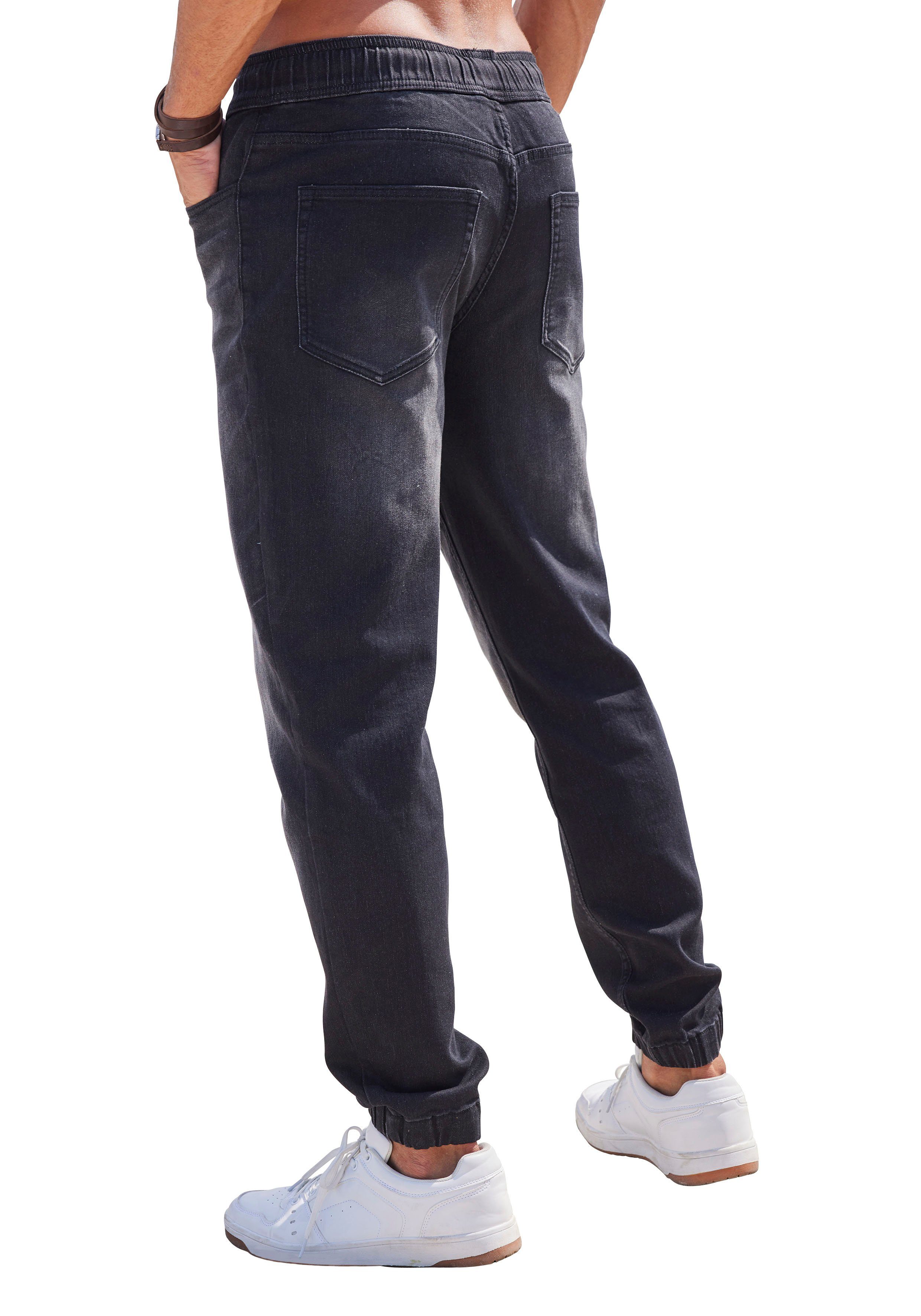 John Devin Joggingbroek Joggpants met elastische band van zachte stretchkwaliteit