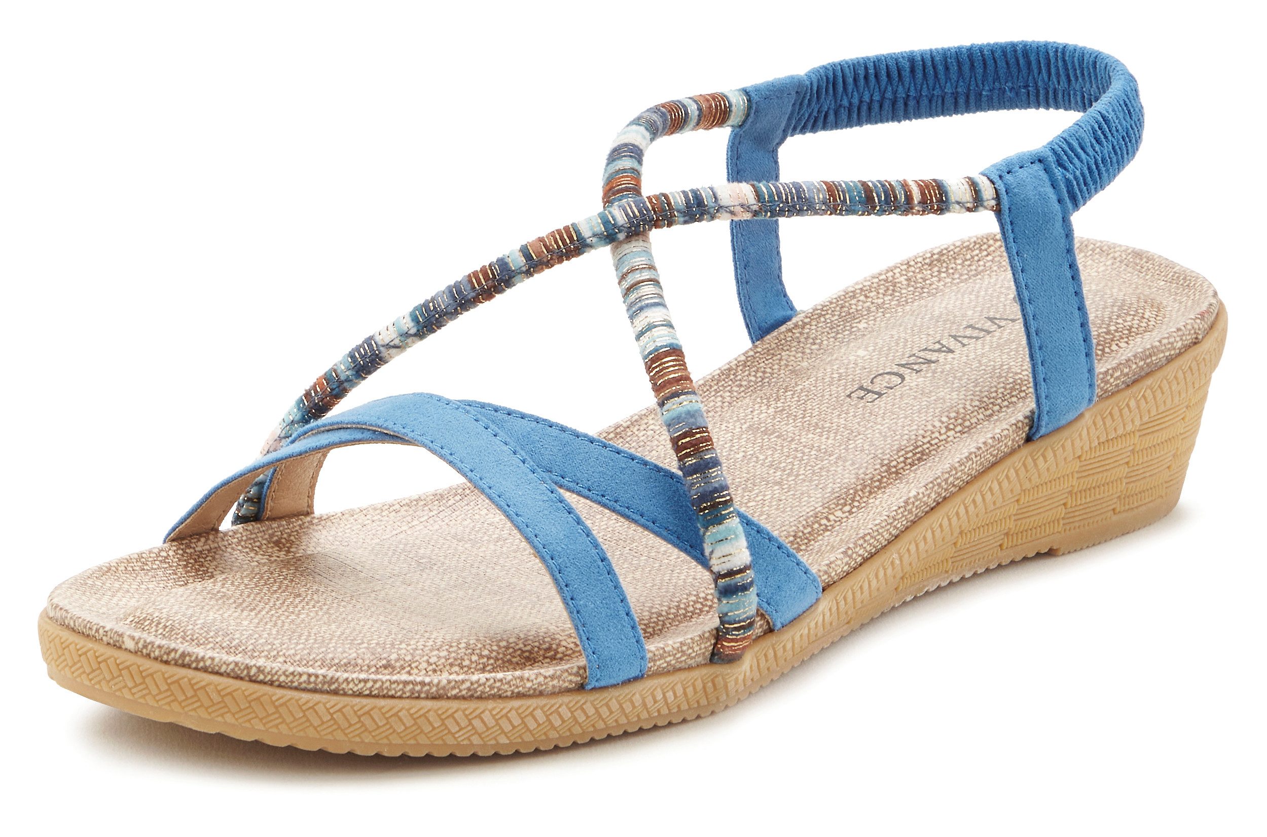 Vivance Sandalen Zomerschoen met subtiele sierdetails, sandaal, zomerschoen vegan