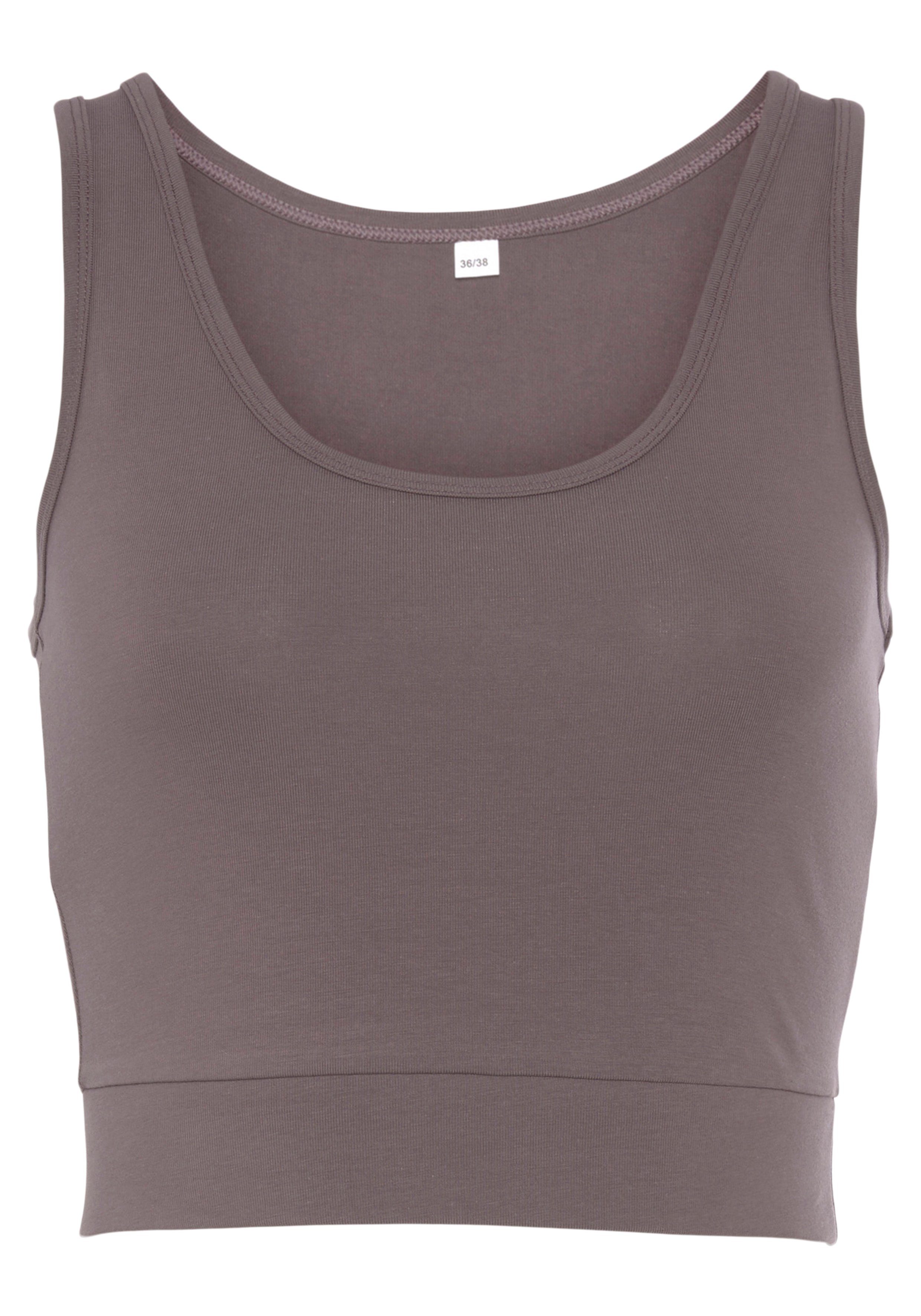 active by Lascana Sporttop Crop-top met brede bandjes