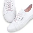 lascana sneakers met stretchachtige veterbandjes wit