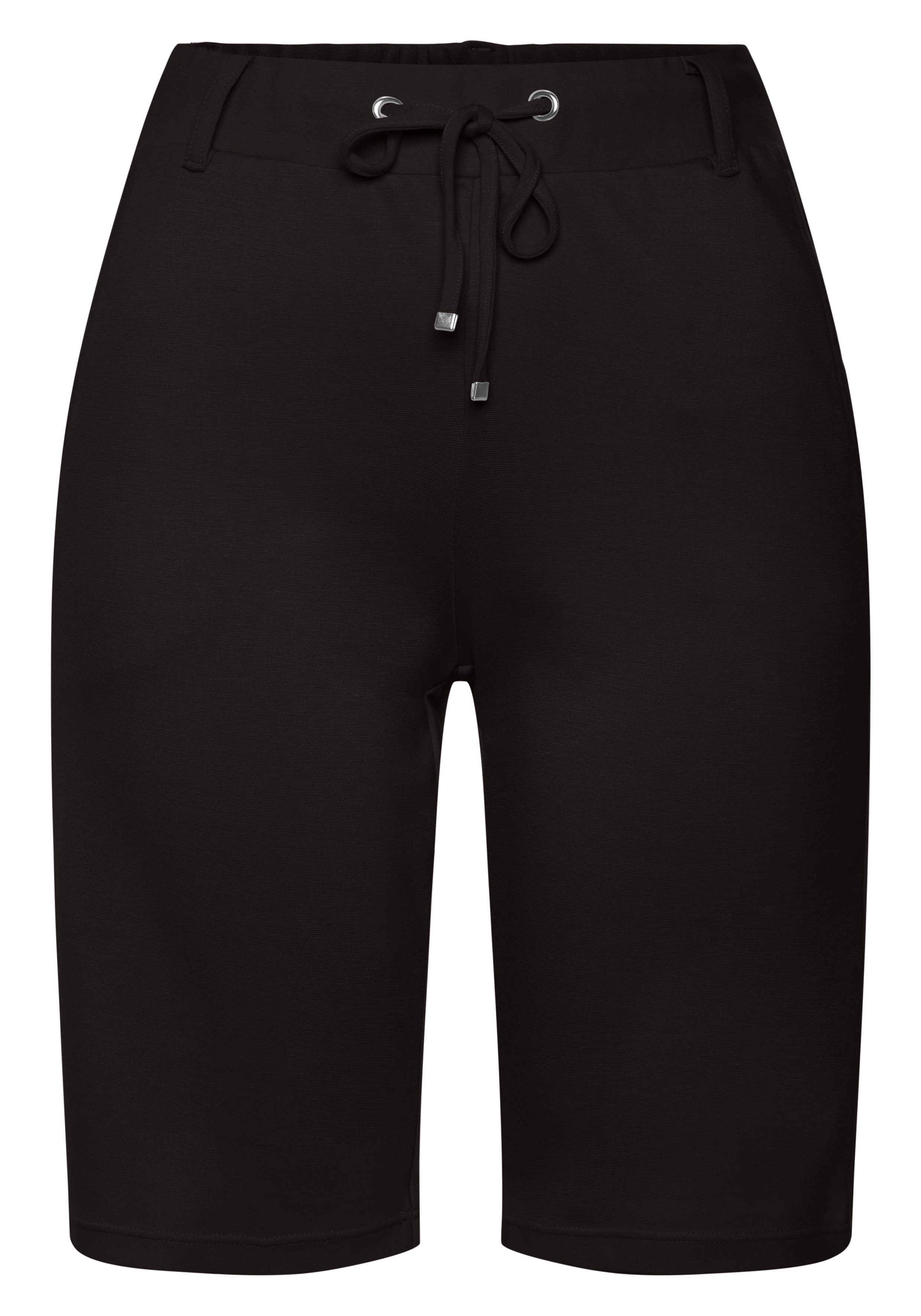 Lascana Short met riemlussen en bindband, loungewear