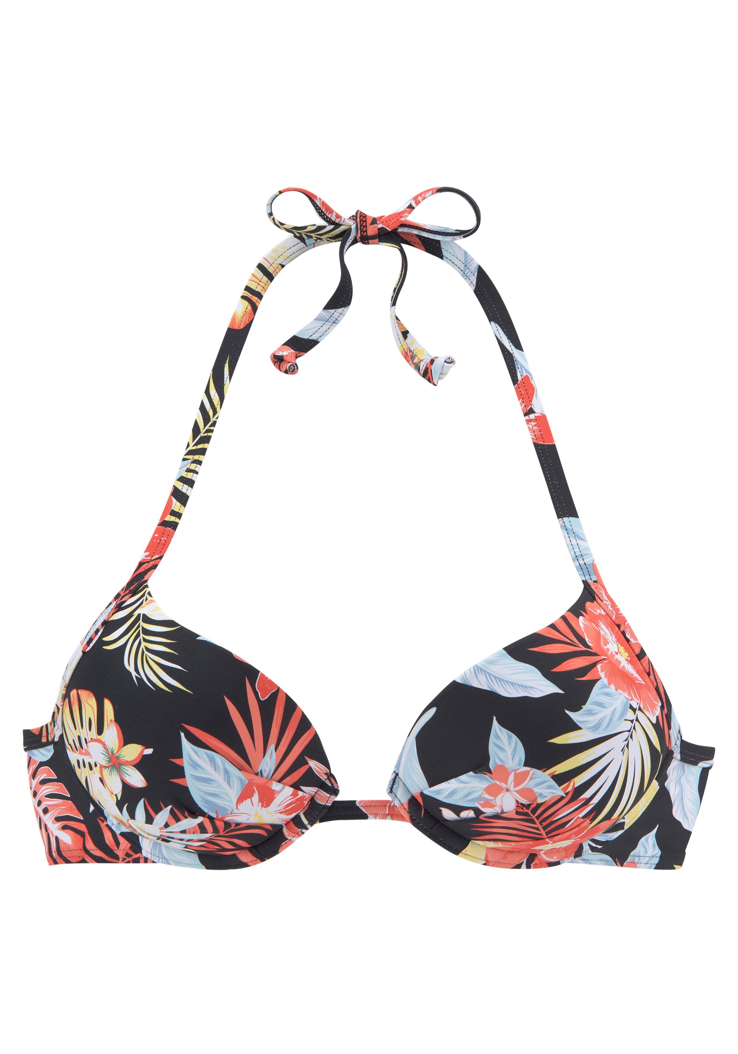 s.Oliver RED LABEL Beachwear Push-upbikinitop MARIKA gedessineerd