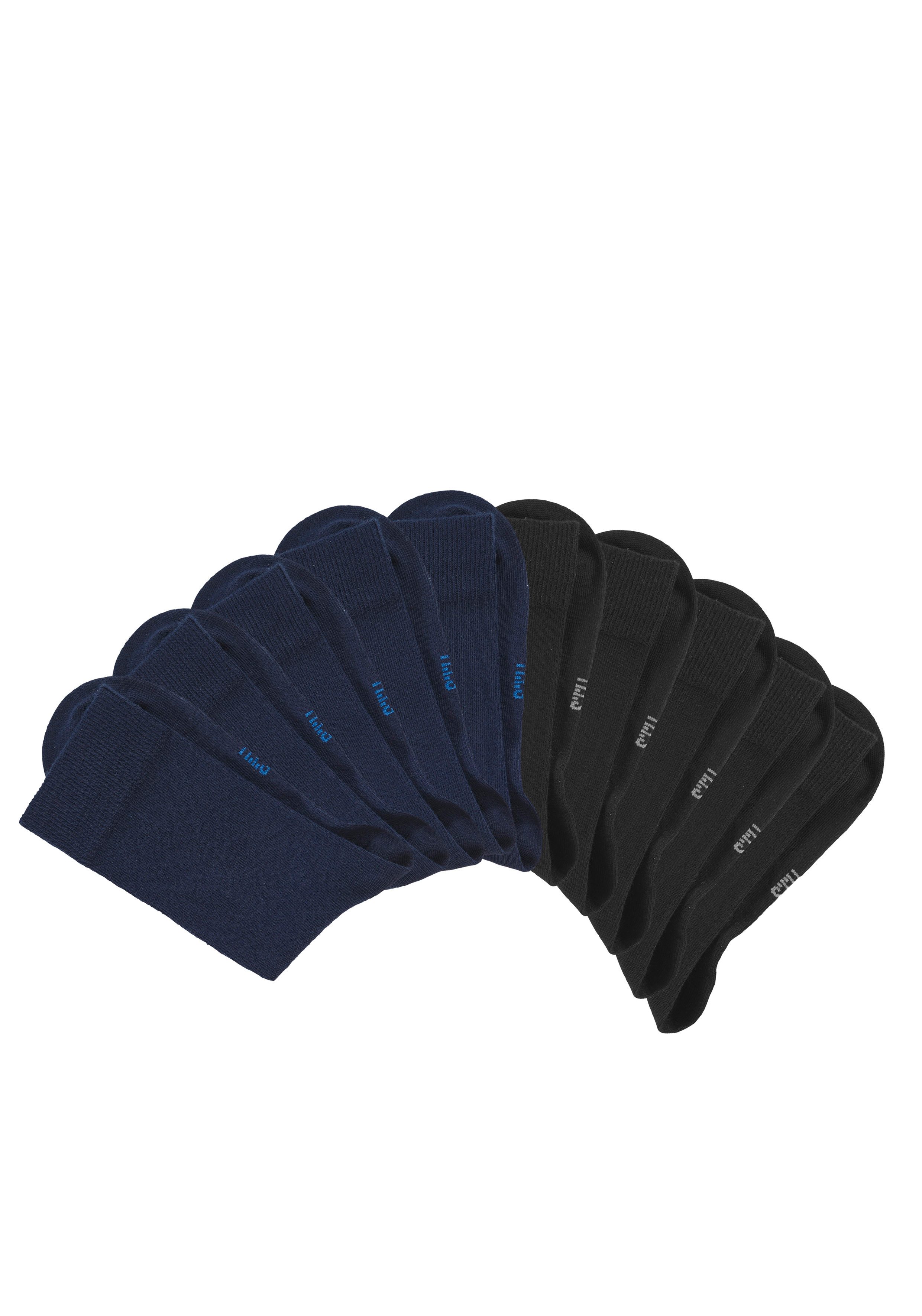 H.I.S Basic sokken twee lengtes in combipack (set, 20 paar)