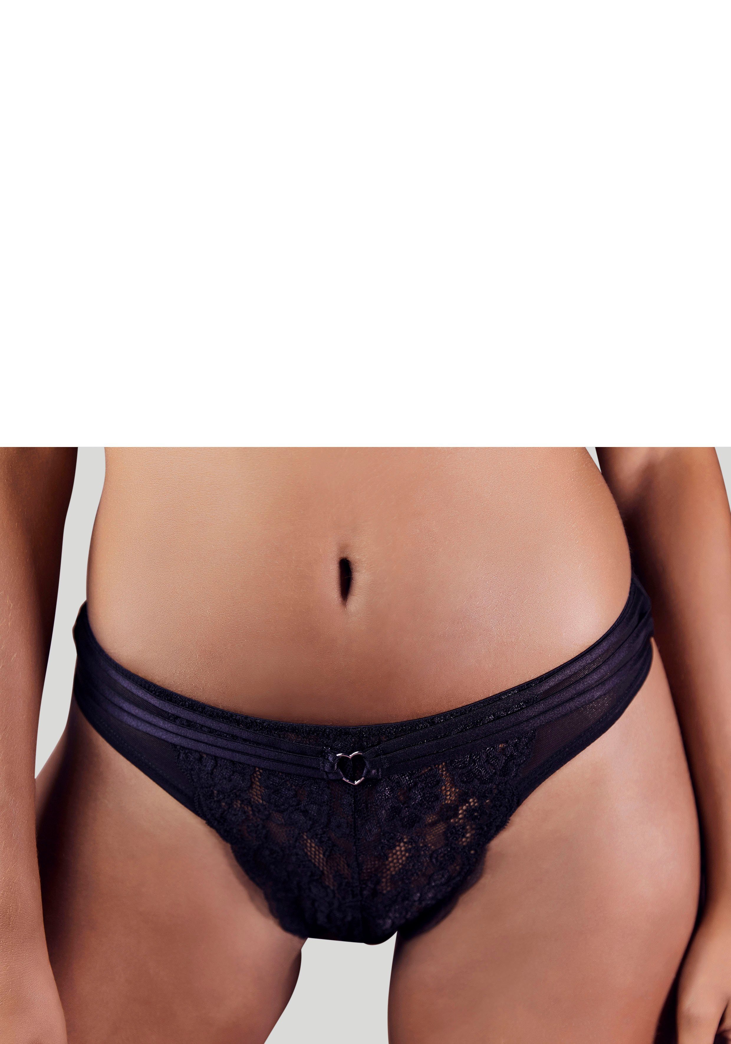 Vivance Stringpants FRANCESCA met fijne hartaccessoire