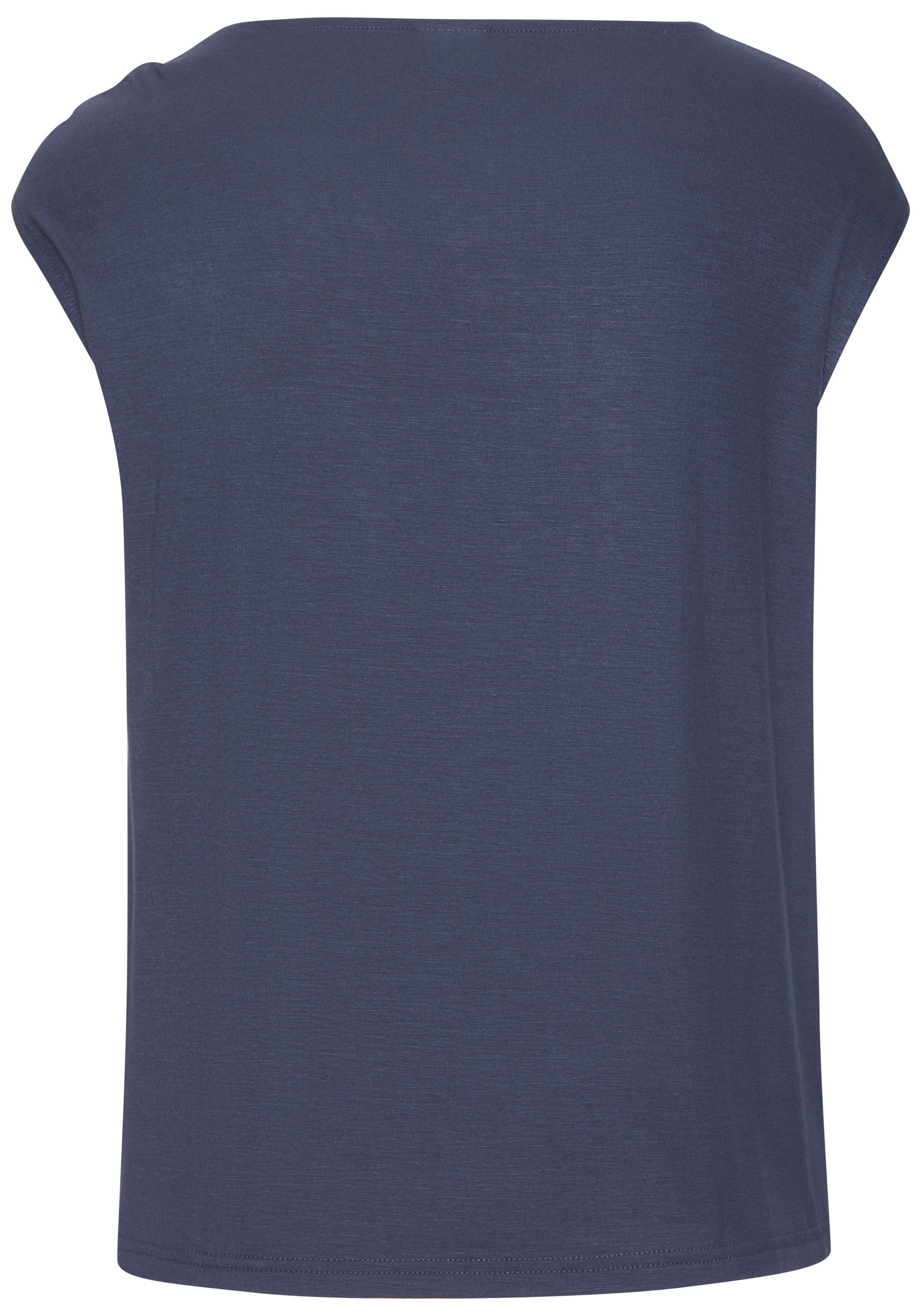 Vivance Shirt met korte mouwen met decoratieve gesp, zomertop, casual