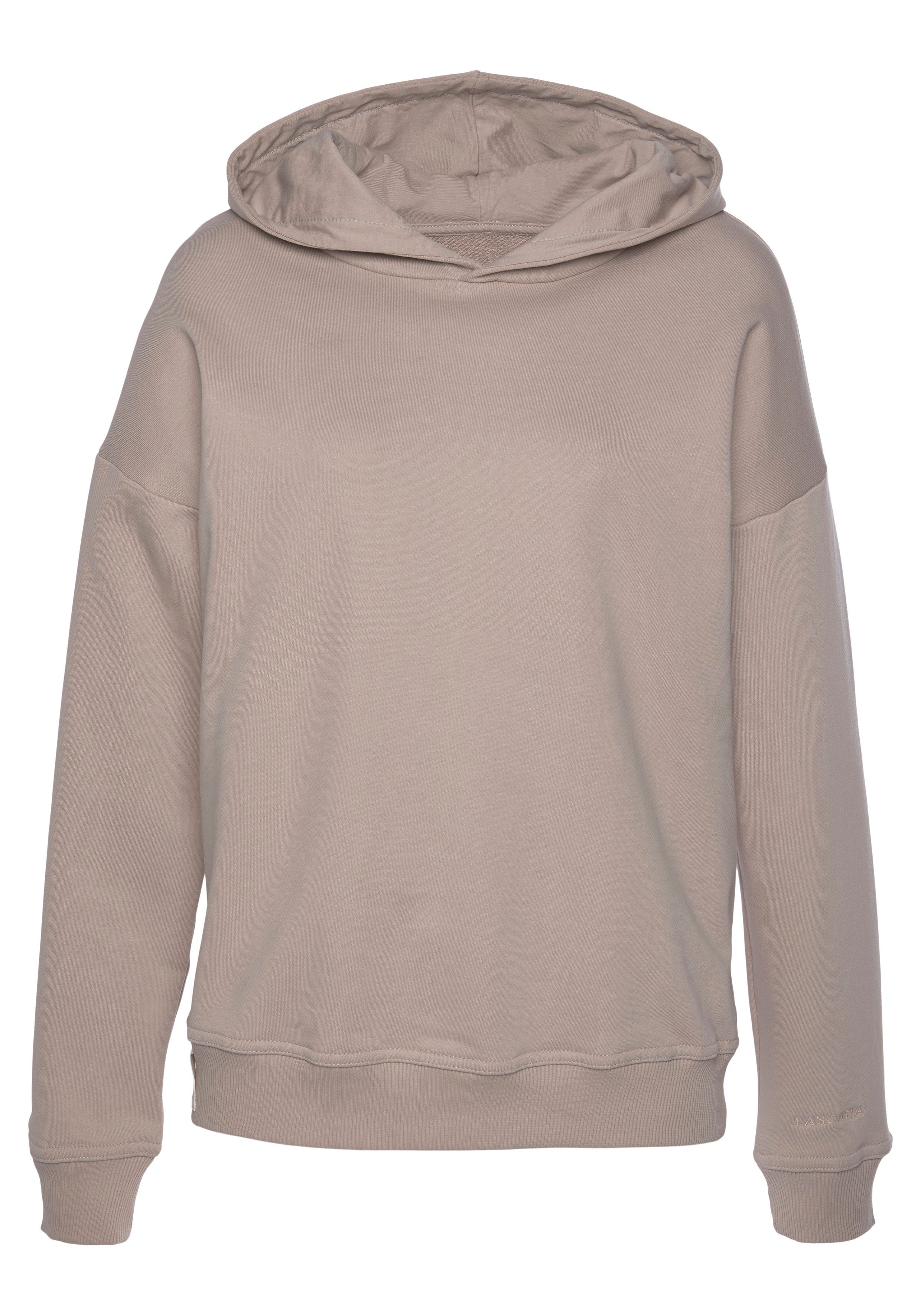 Lascana Hoodie van biologische katoen, loungewear