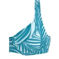 active by lascana bikinitop met beugels coal met mix van motieven van palmen en strepen blauw