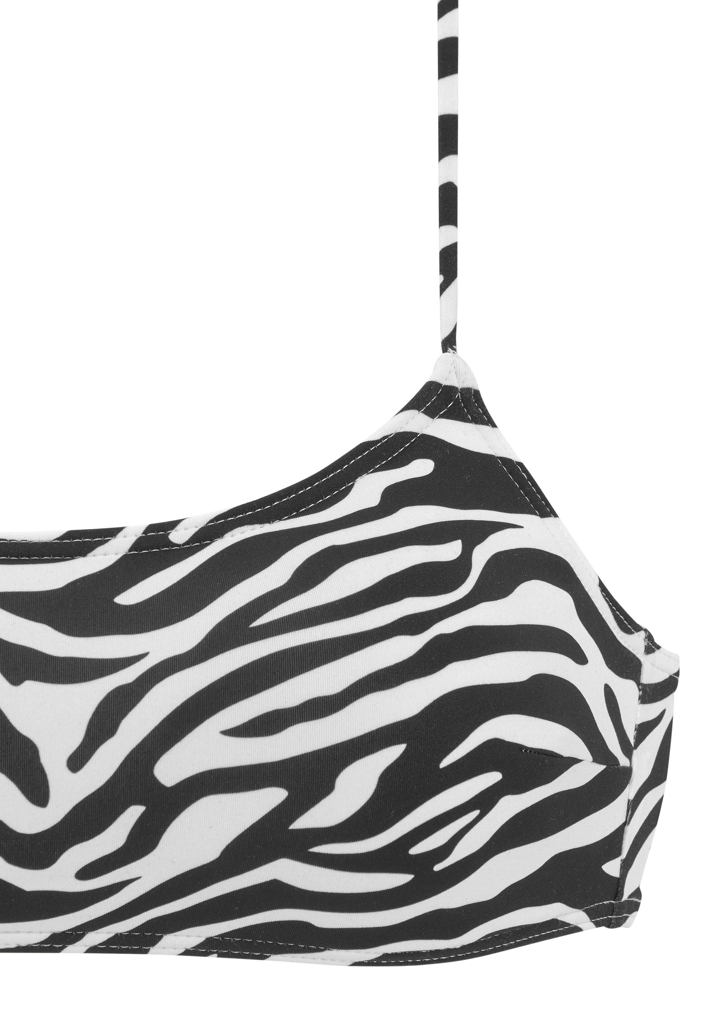 Venice Beach Bustierbikinitop Fjella in tweekleurige animal-look