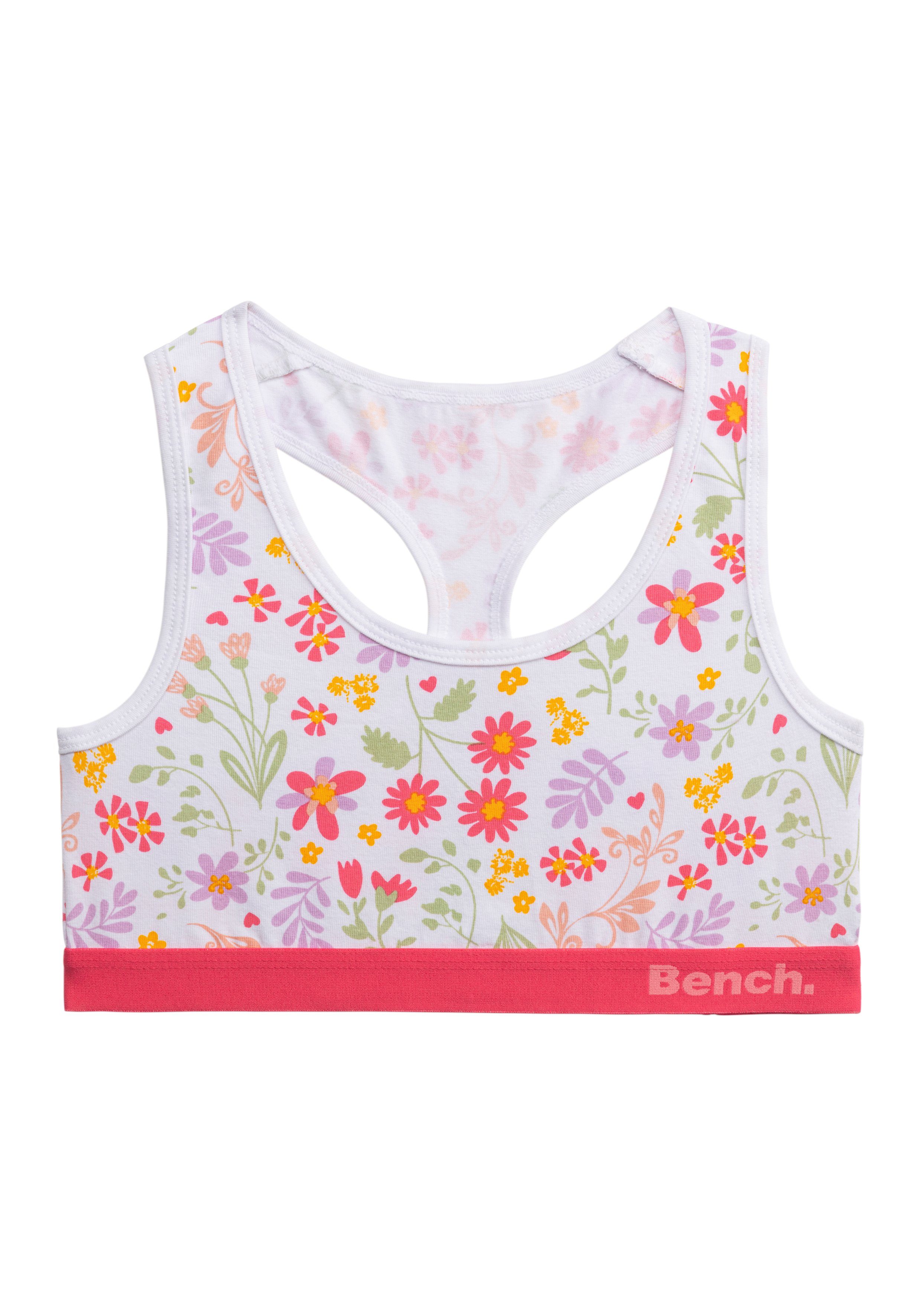 Bench. Set: Bustier uni en gebloemd in één verpakking (4-delig, Met hipster)