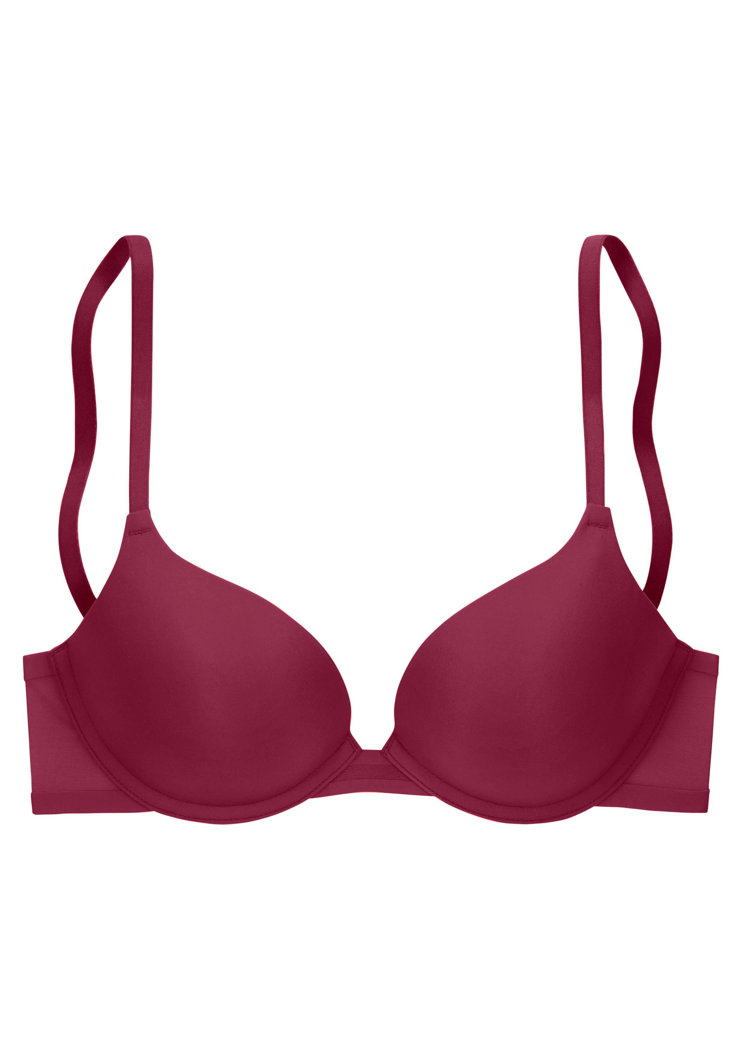 s.Oliver RED LABEL Beachwear Push-up-bh Louise met naadloos voorgevormde cups push-up bh's maat D D paars
