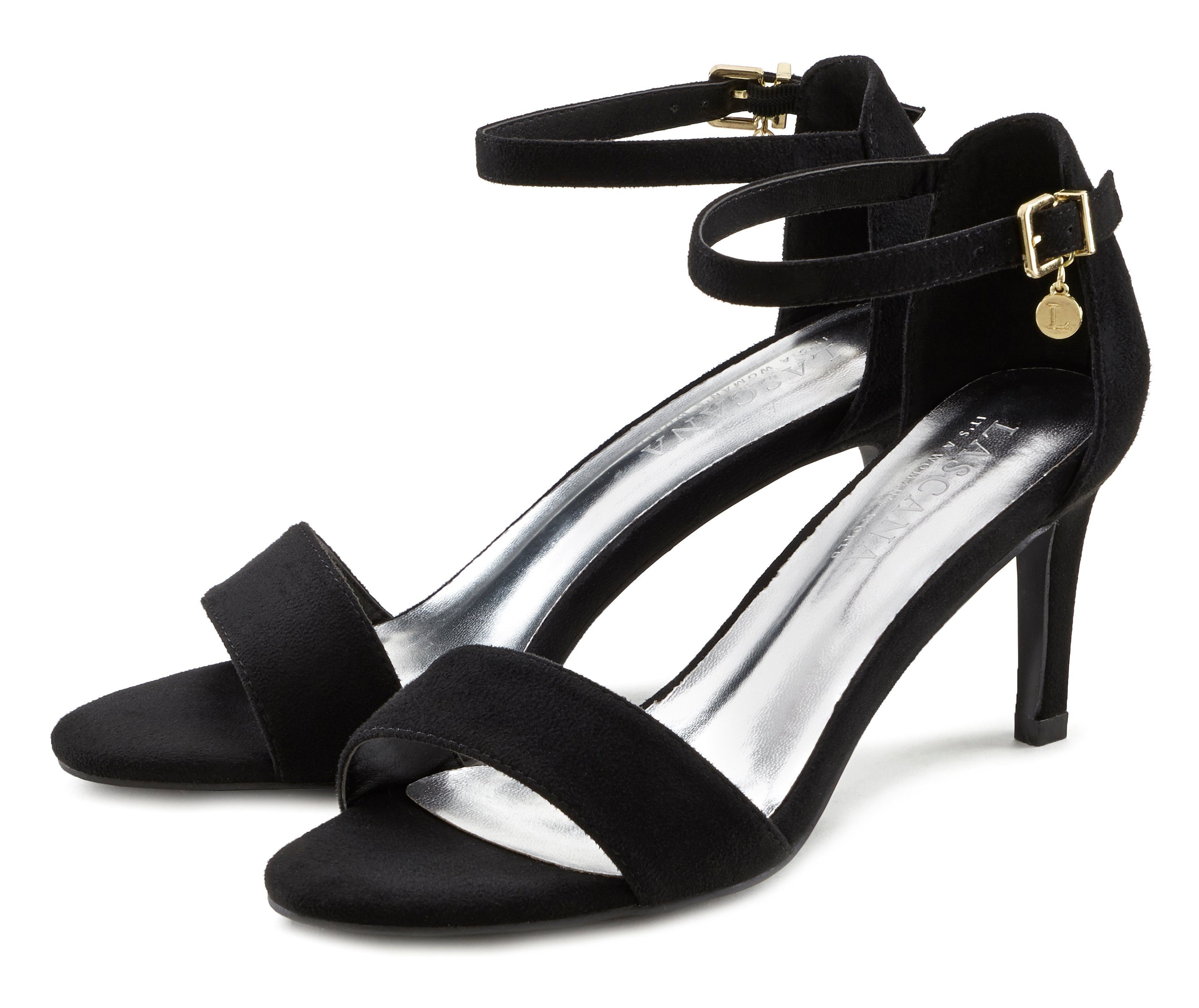 Lascana Highheel sandaaltjes Bandjessandaal, klassiek elegante design VEGAN