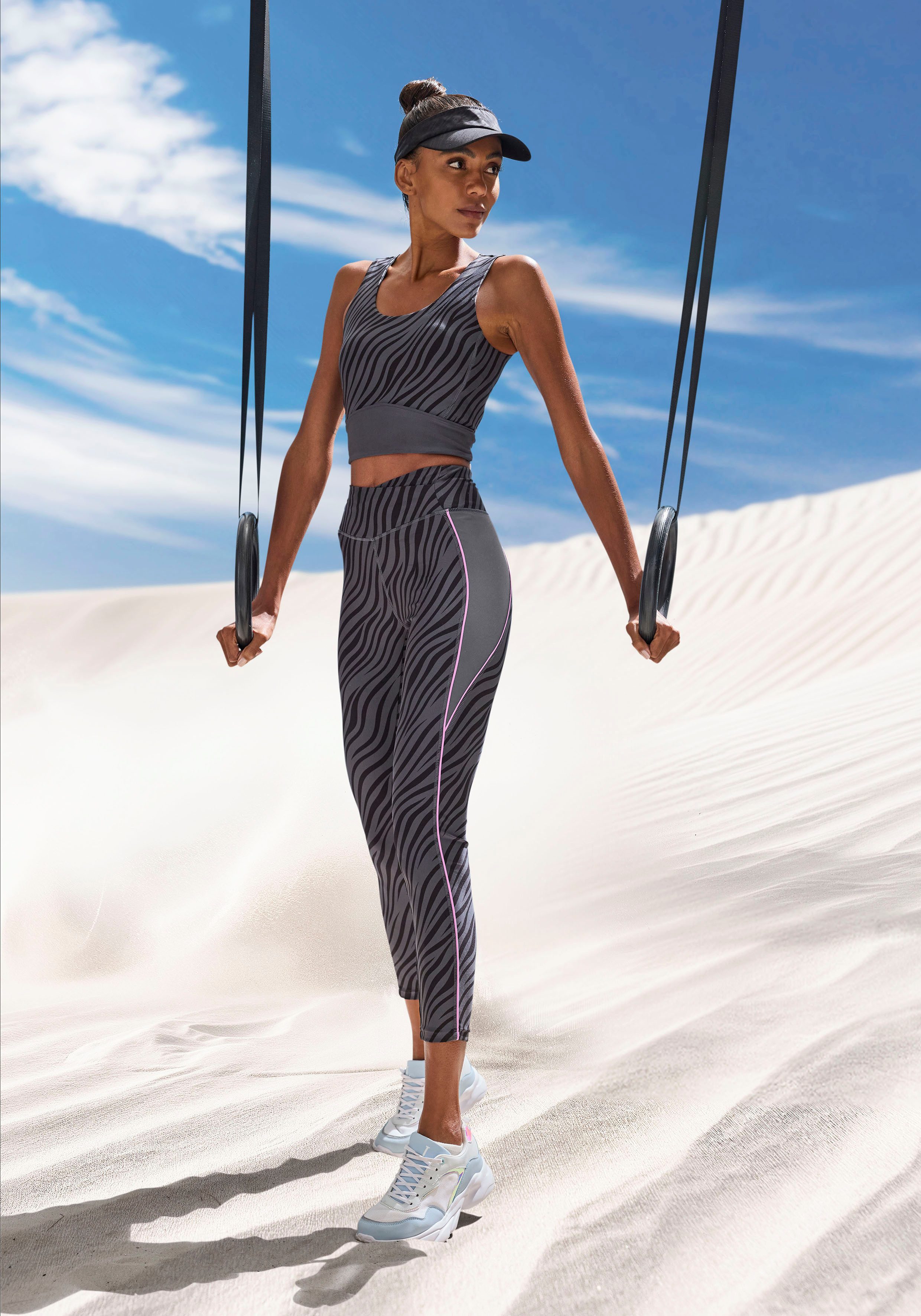 active by Lascana Legging -Sportleggings met zebramotief