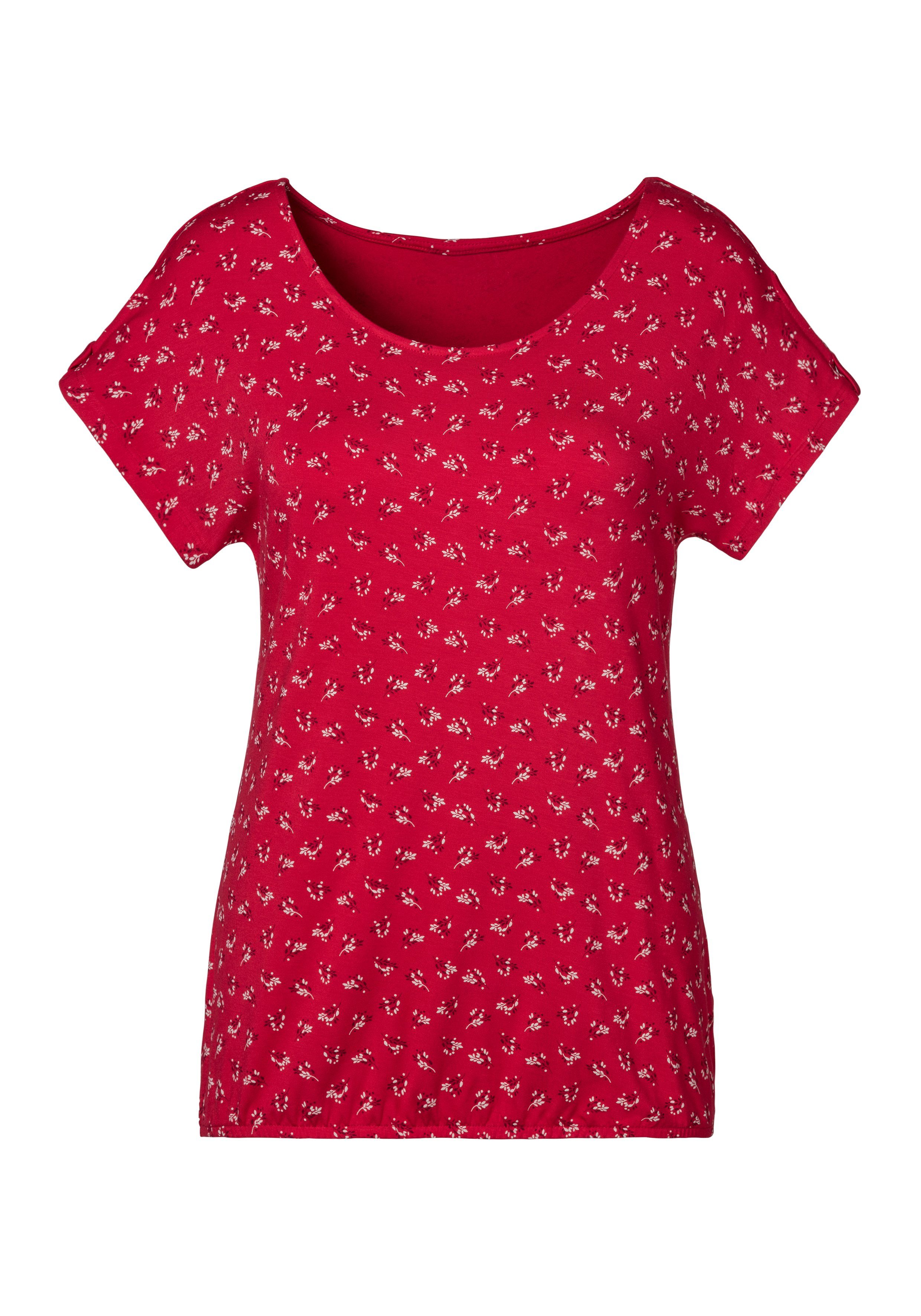 Lascana T-shirt Met kleine cut-out op de mouw