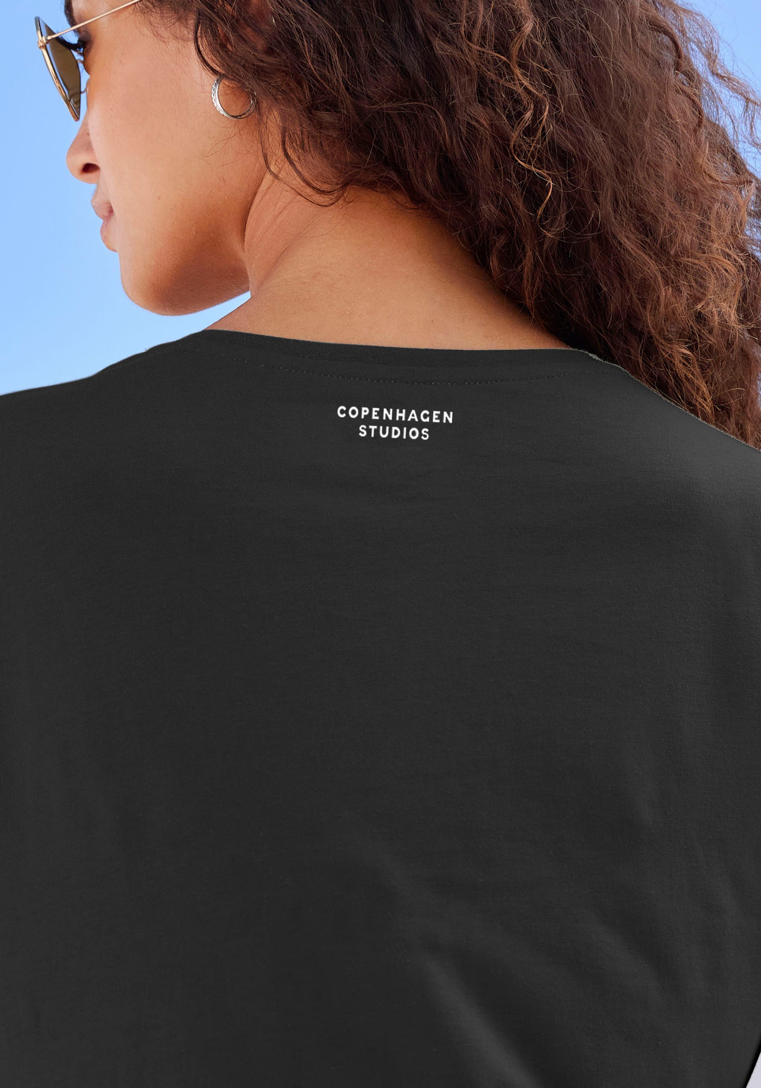 Copenhagen Studios T-shirt Met subtiele logoprint achteraan van zachte jersey kwaliteit met biologische katoen