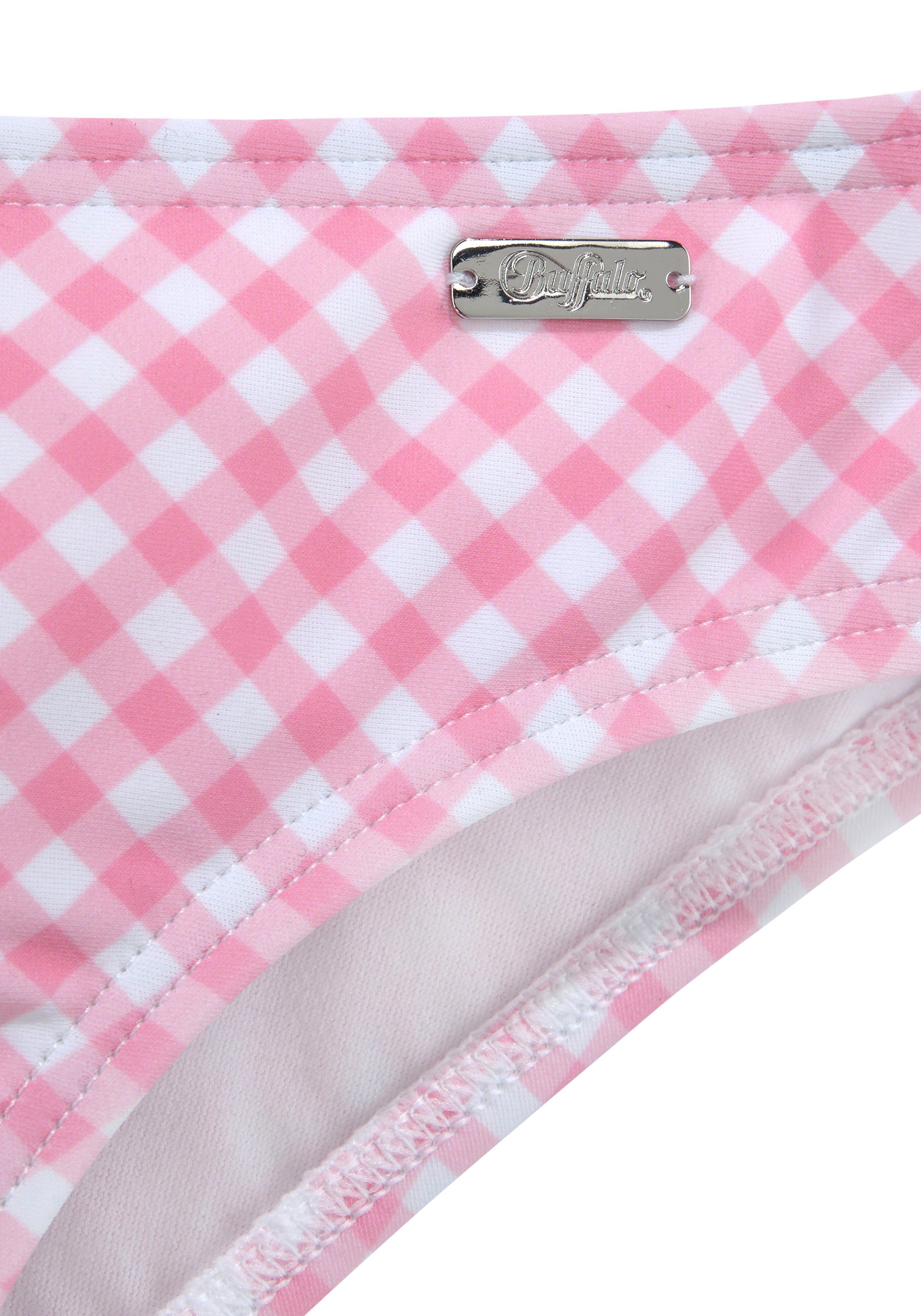 Buffalo Bandeaubikini Karo Kids met unikleurige details