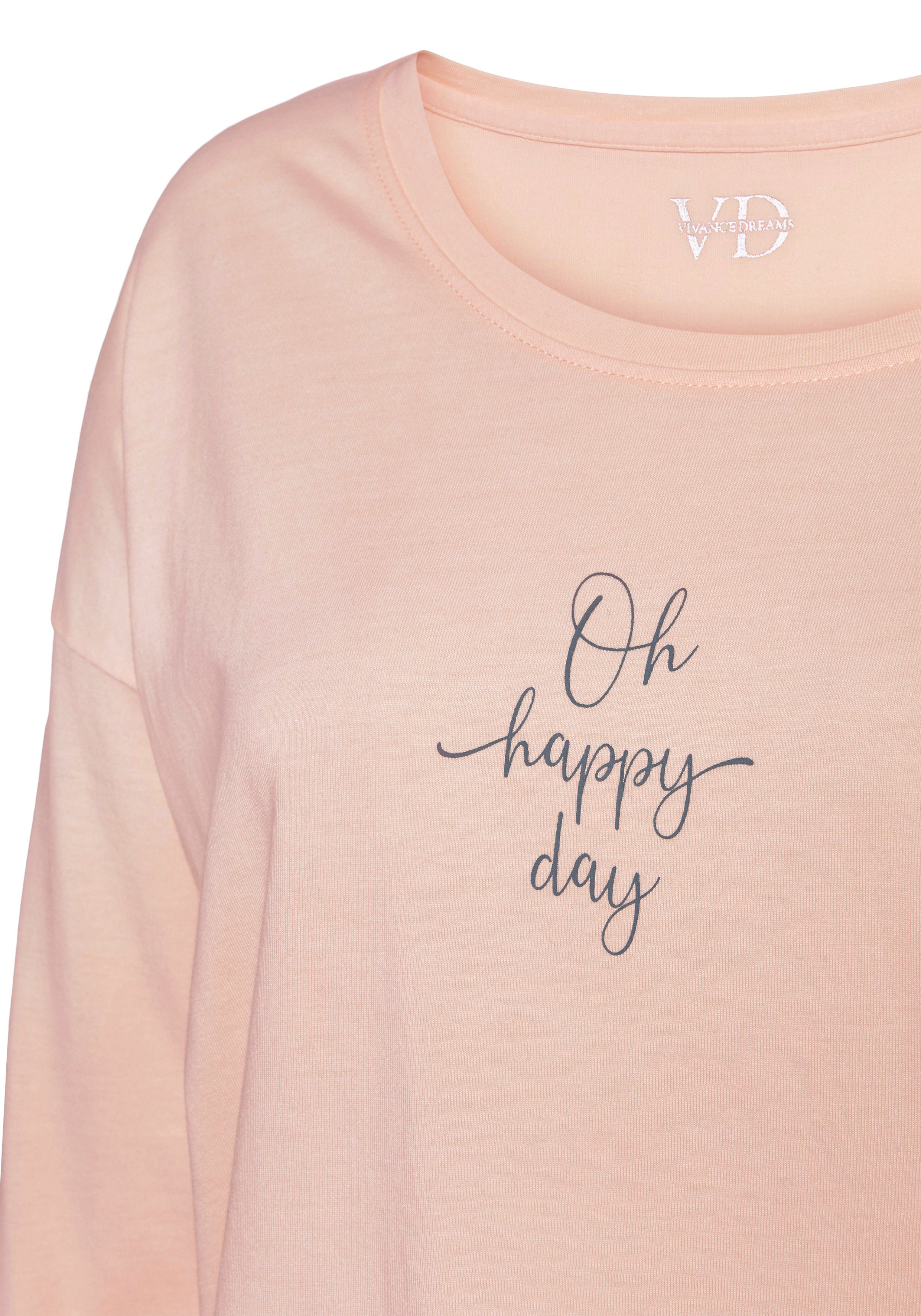 Vivance Dreams Pyjama top met zomer-statementprint