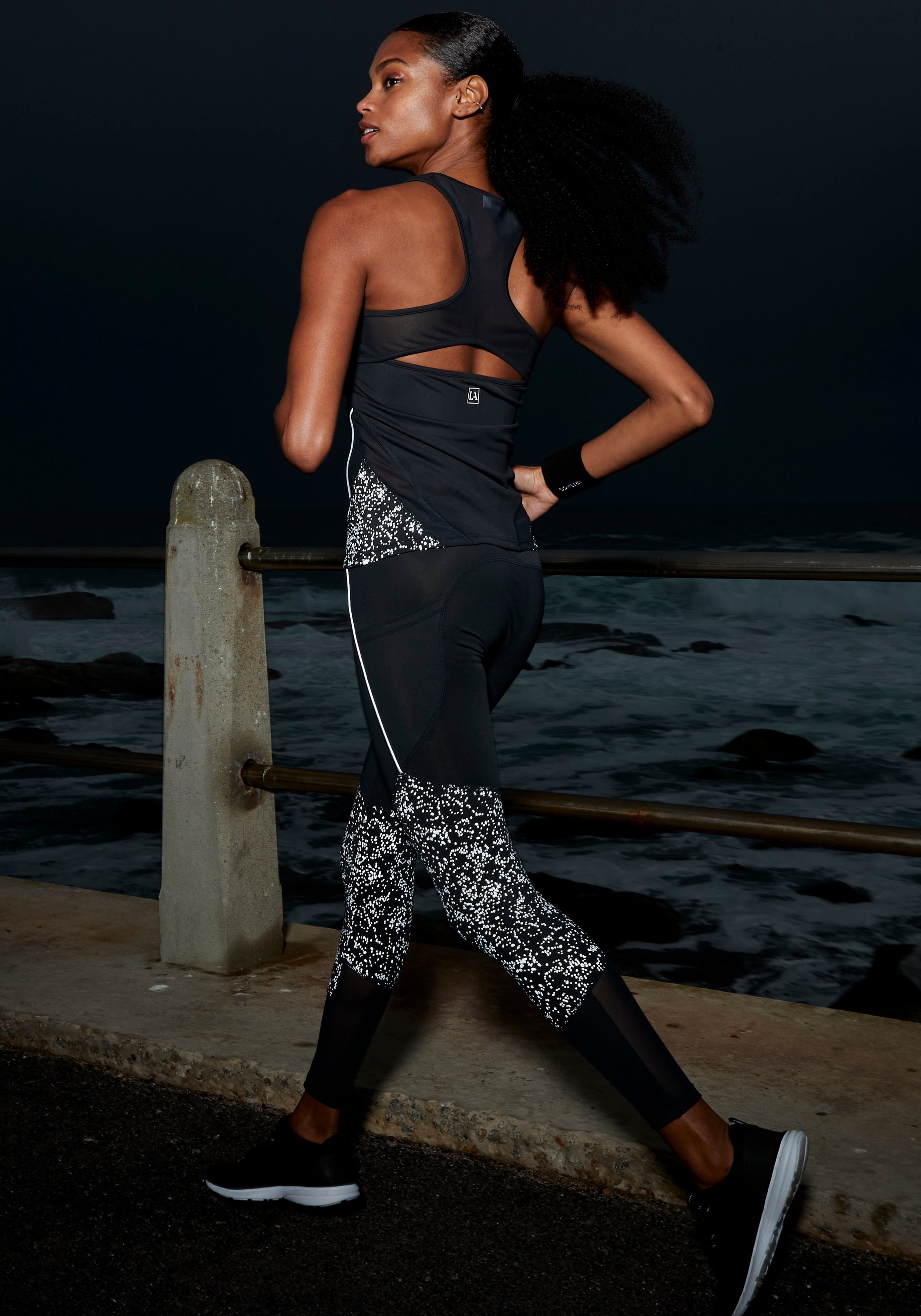 active by Lascana Runningtop met reflecterende print