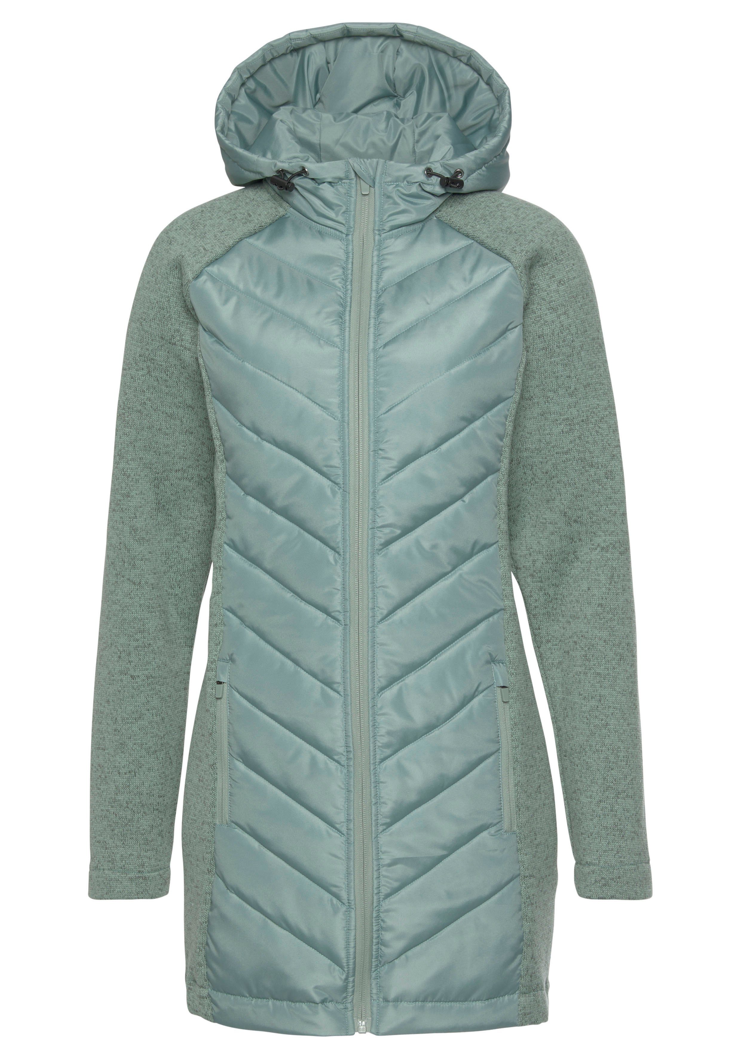 Vivance Gewatteerde jas met tricot-fleece-mouwen