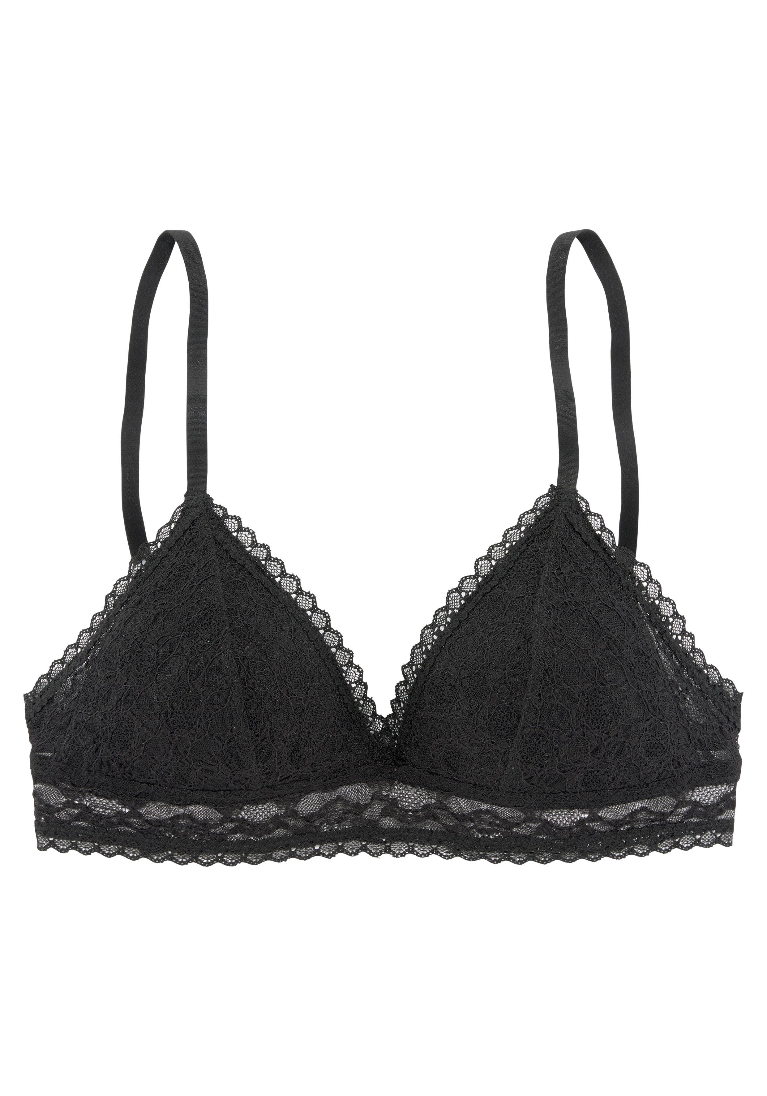 s.Oliver RED LABEL Beachwear Bralette Clarissse zonder beugels van fijn, gebloemd kant zonder sluiting en beugels